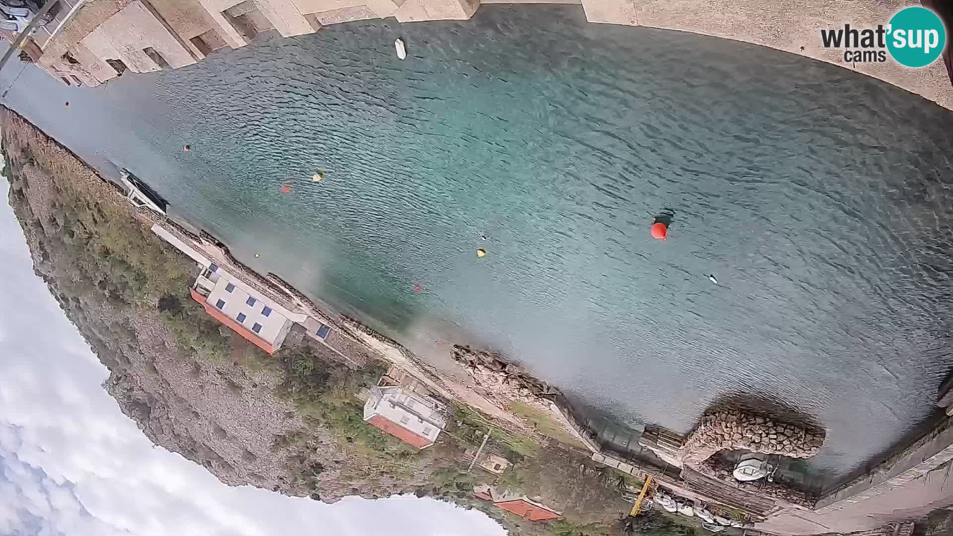 Webcam Fährhafen Prizna – zur Insel Pag