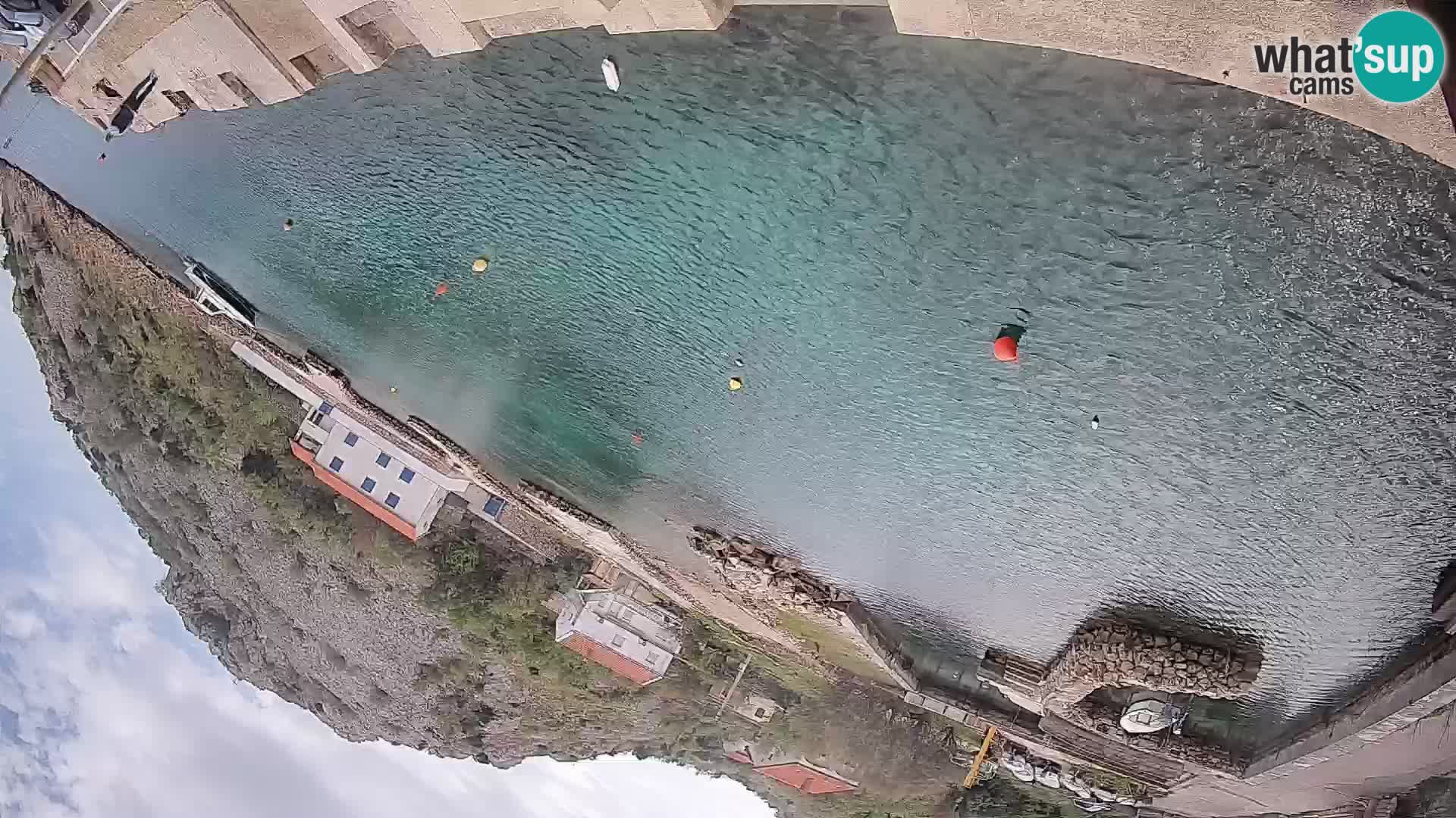 Webcam Prizna ferry port to Pag island