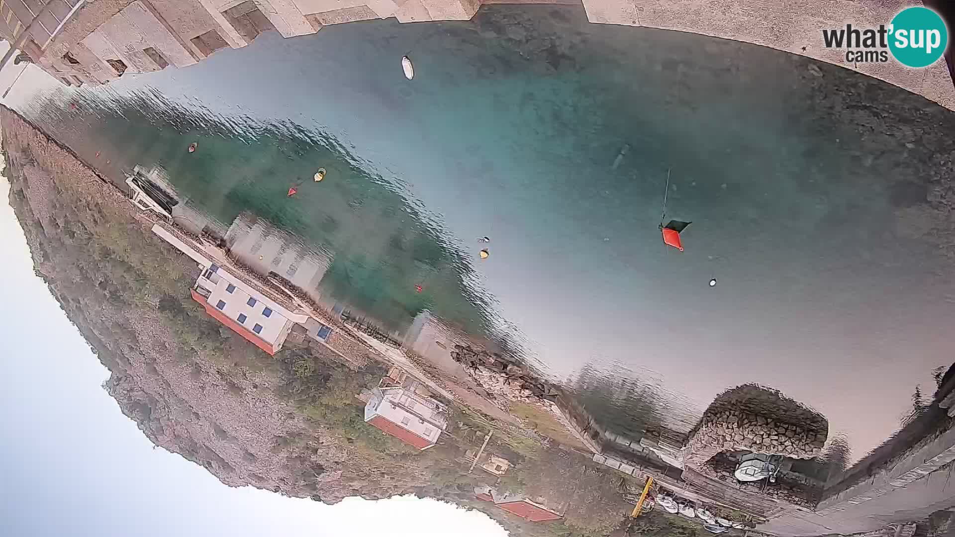 Webcam Prizna ferry port to Pag island