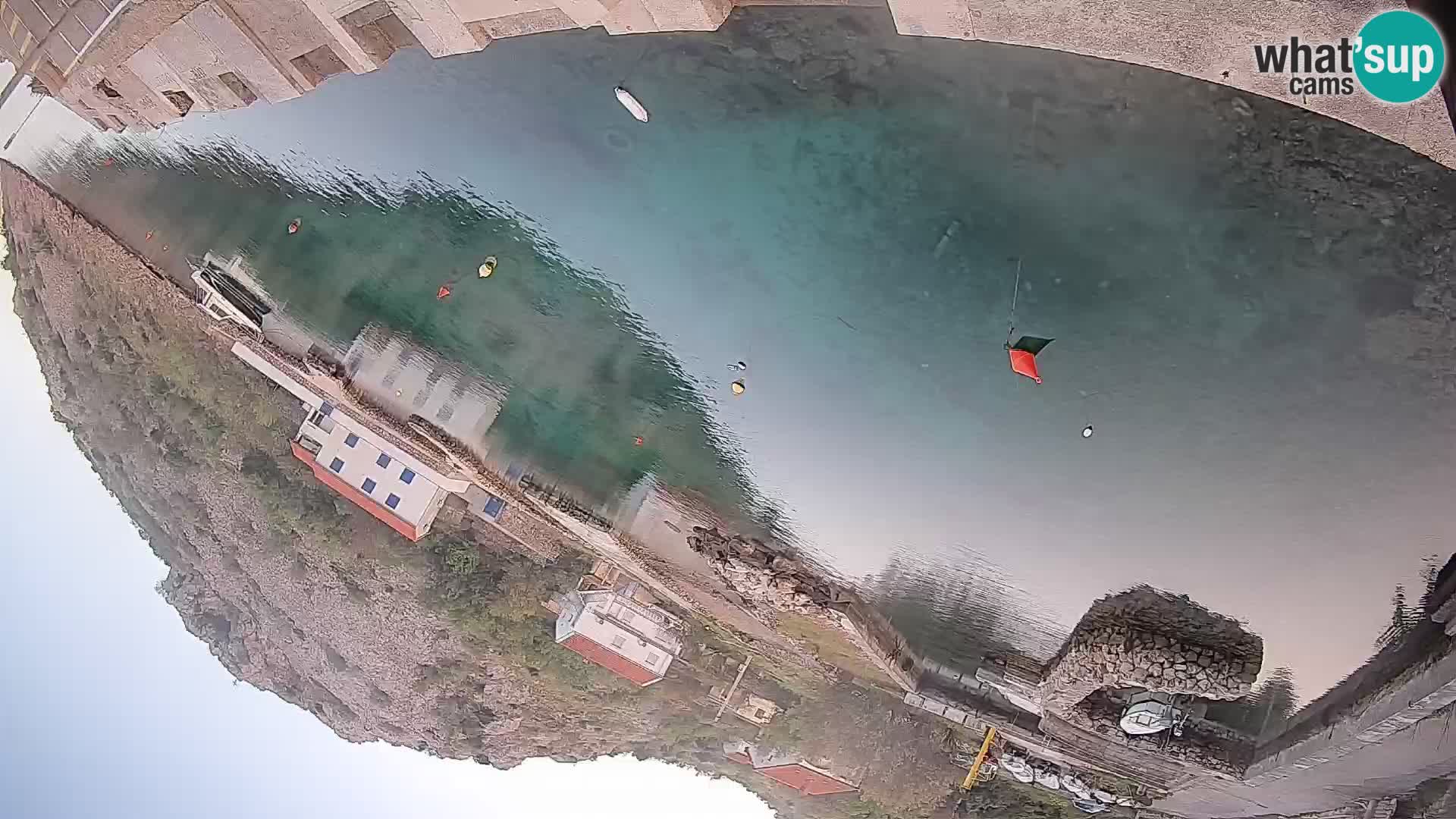 Webcam Prizna ferry port to Pag island