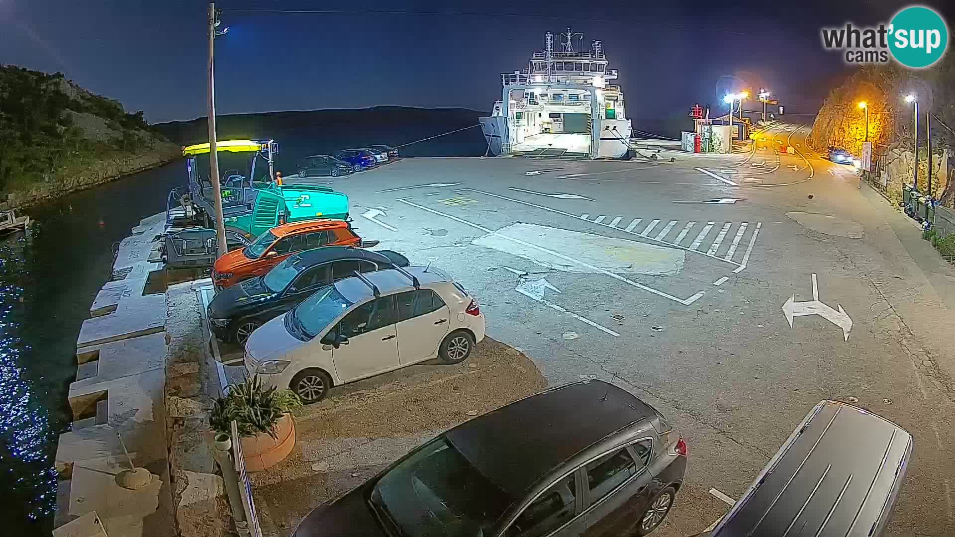 Webcam port de ferry de Prizna – vers l’île de Pag