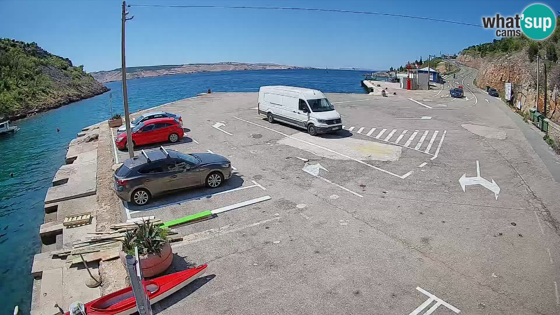 Webcam porto traghetti di Prizna – per l’isola di Pag