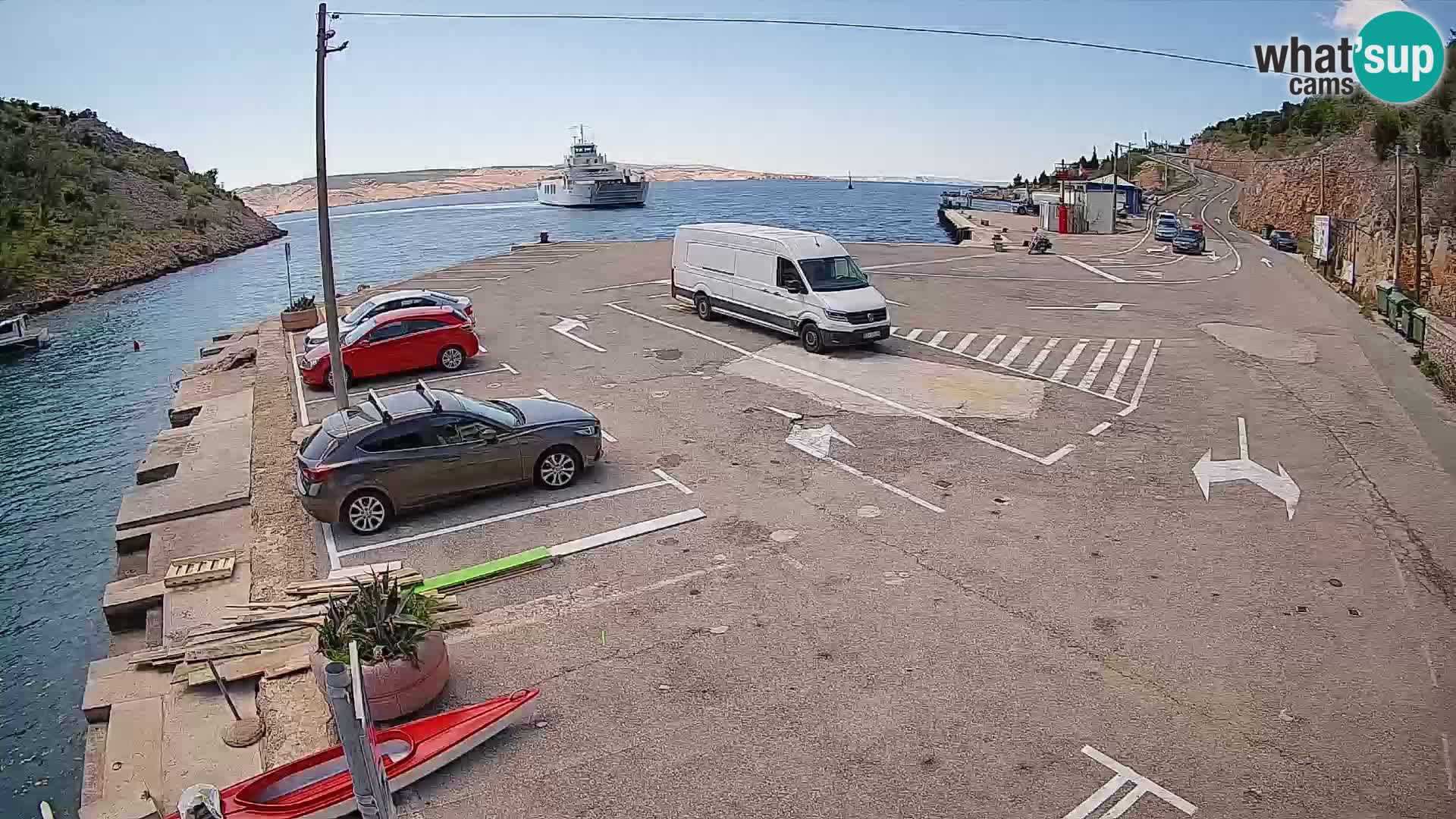 Webcam porto traghetti di Prizna – per l’isola di Pag