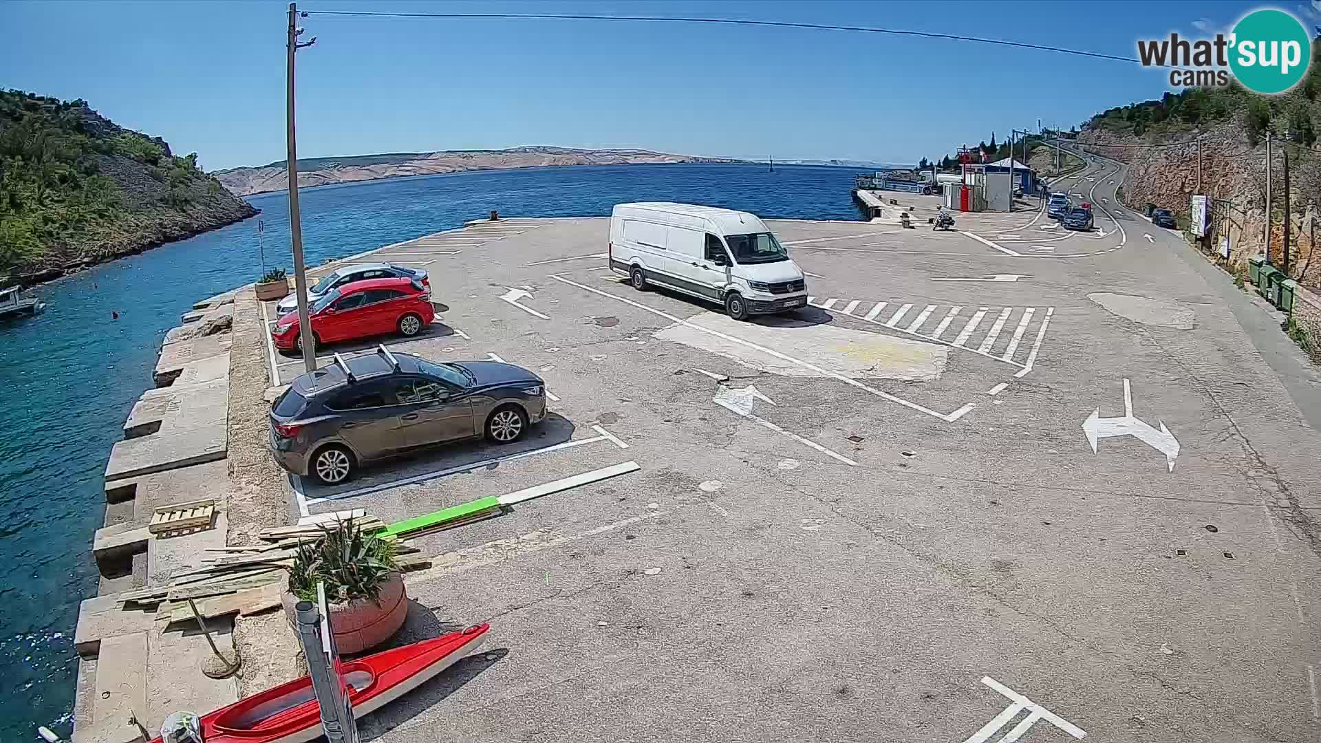 Webcam porto traghetti di Prizna – per l’isola di Pag
