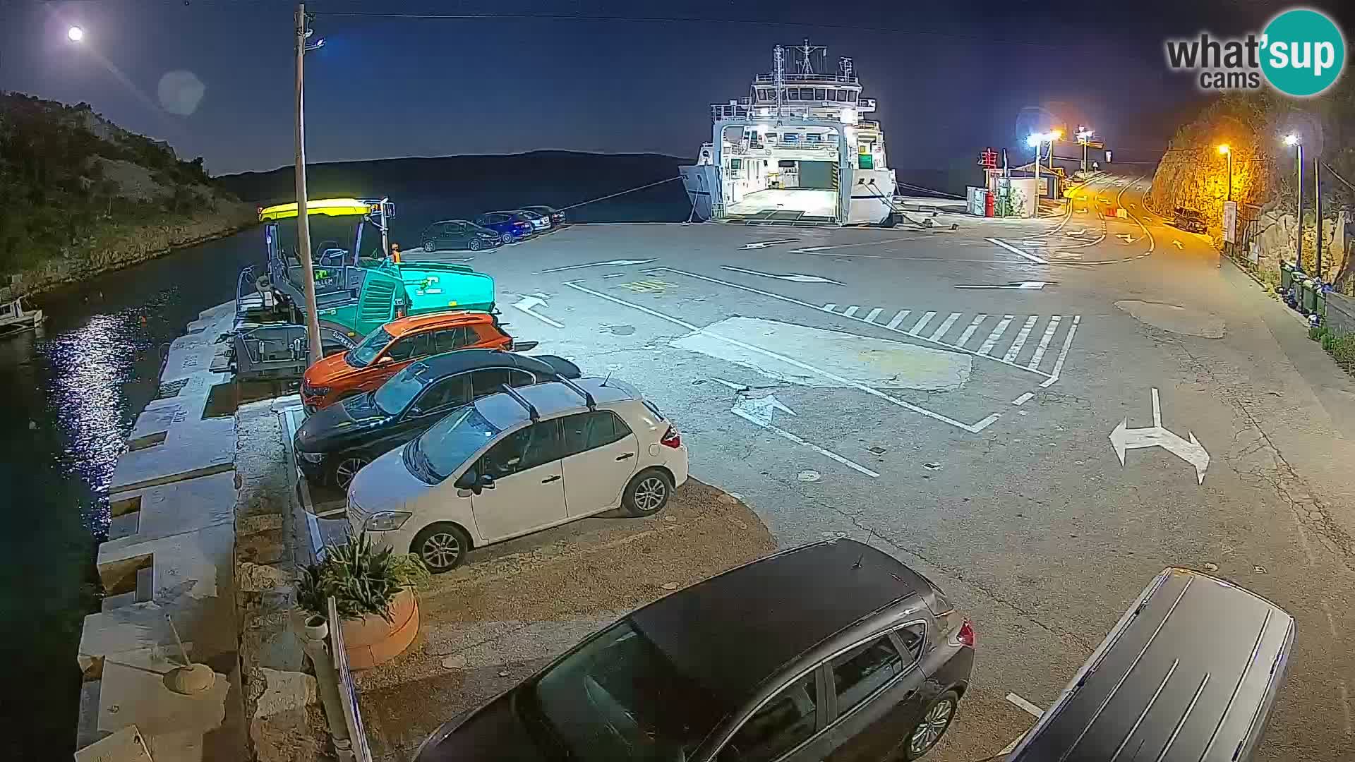 Webcam Fährhafen Prizna – zur Insel Pag