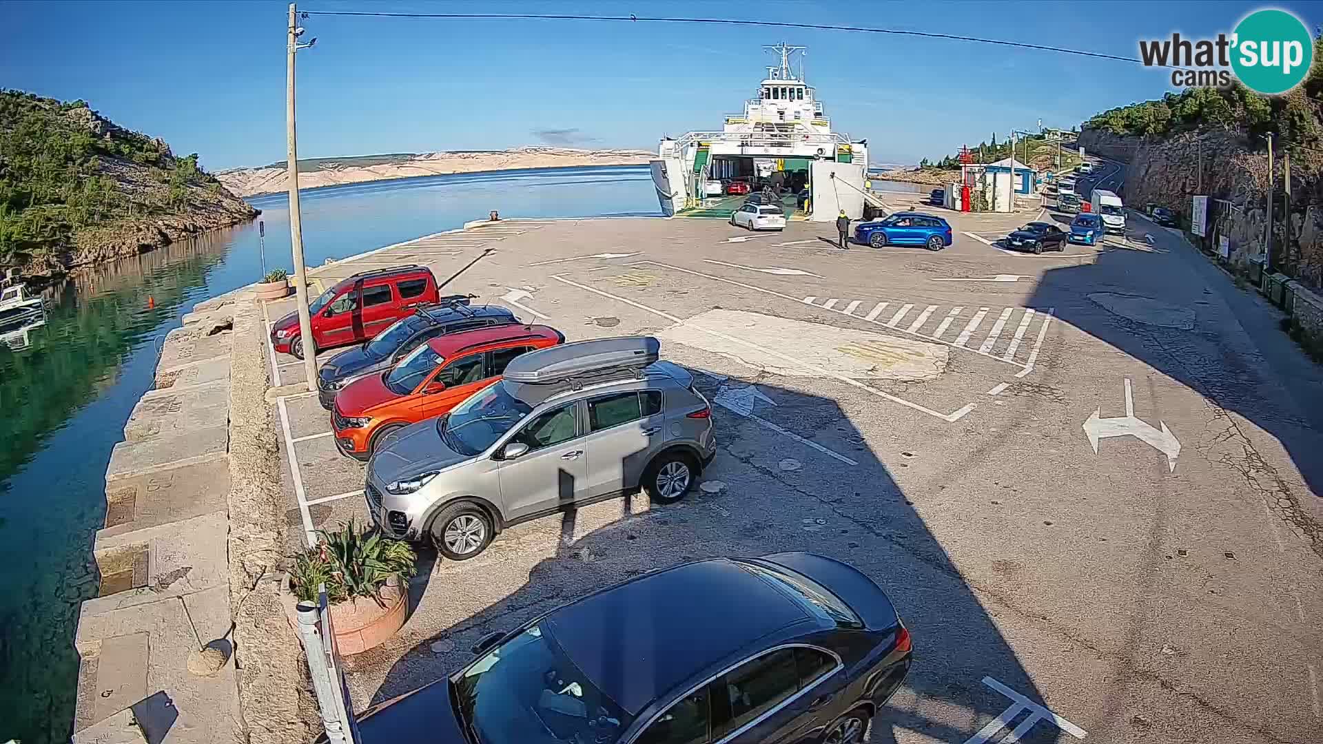 Webcam porto traghetti di Prizna – per l’isola di Pag