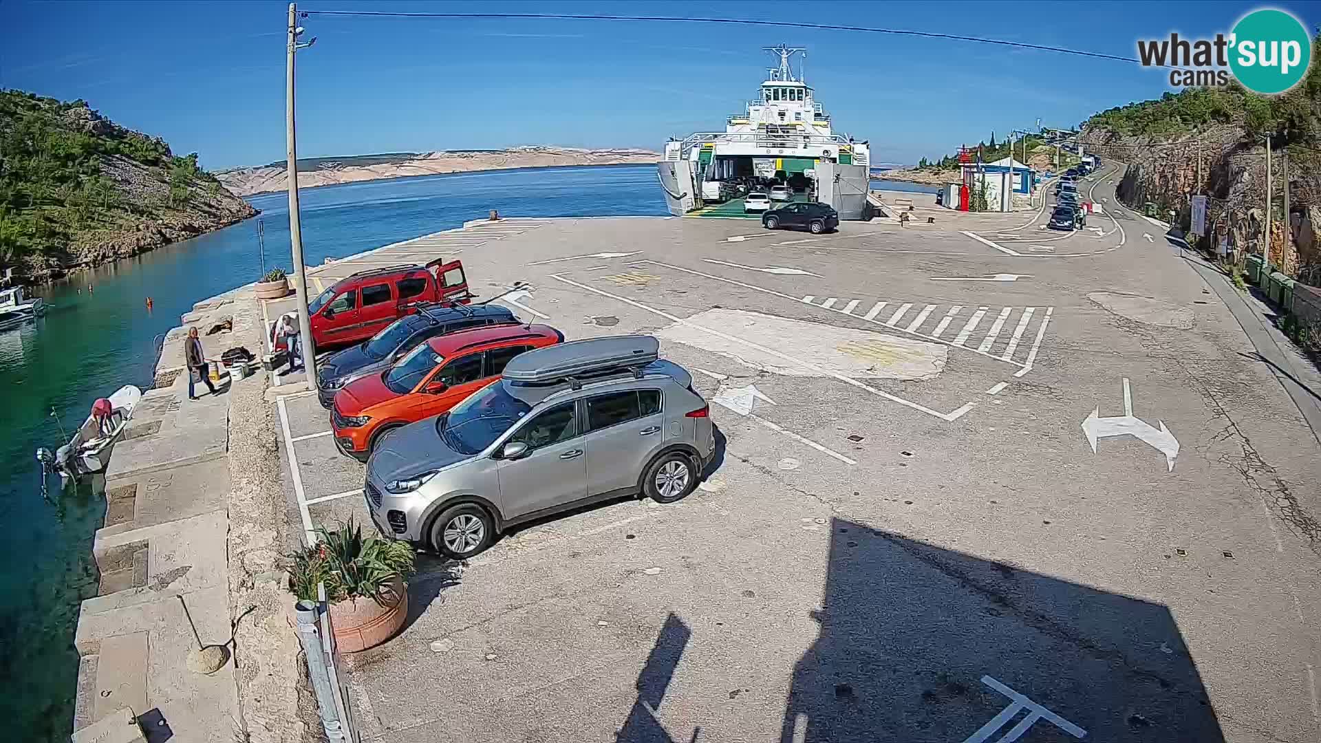 Webcam porto traghetti di Prizna – per l’isola di Pag