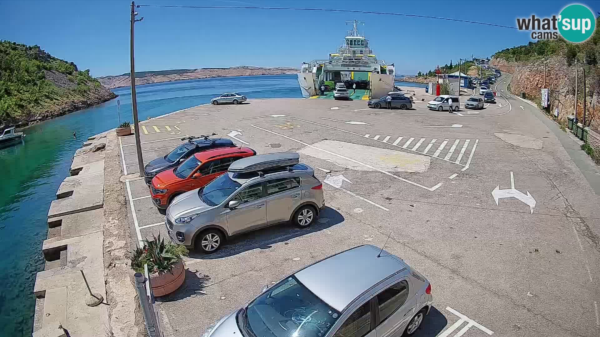 Webcam porto traghetti di Prizna – per l’isola di Pag