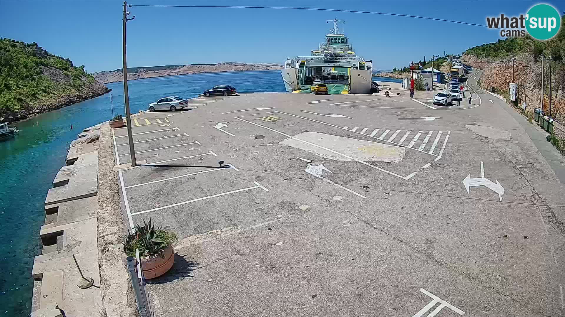 Webcam porto traghetti di Prizna – per l’isola di Pag