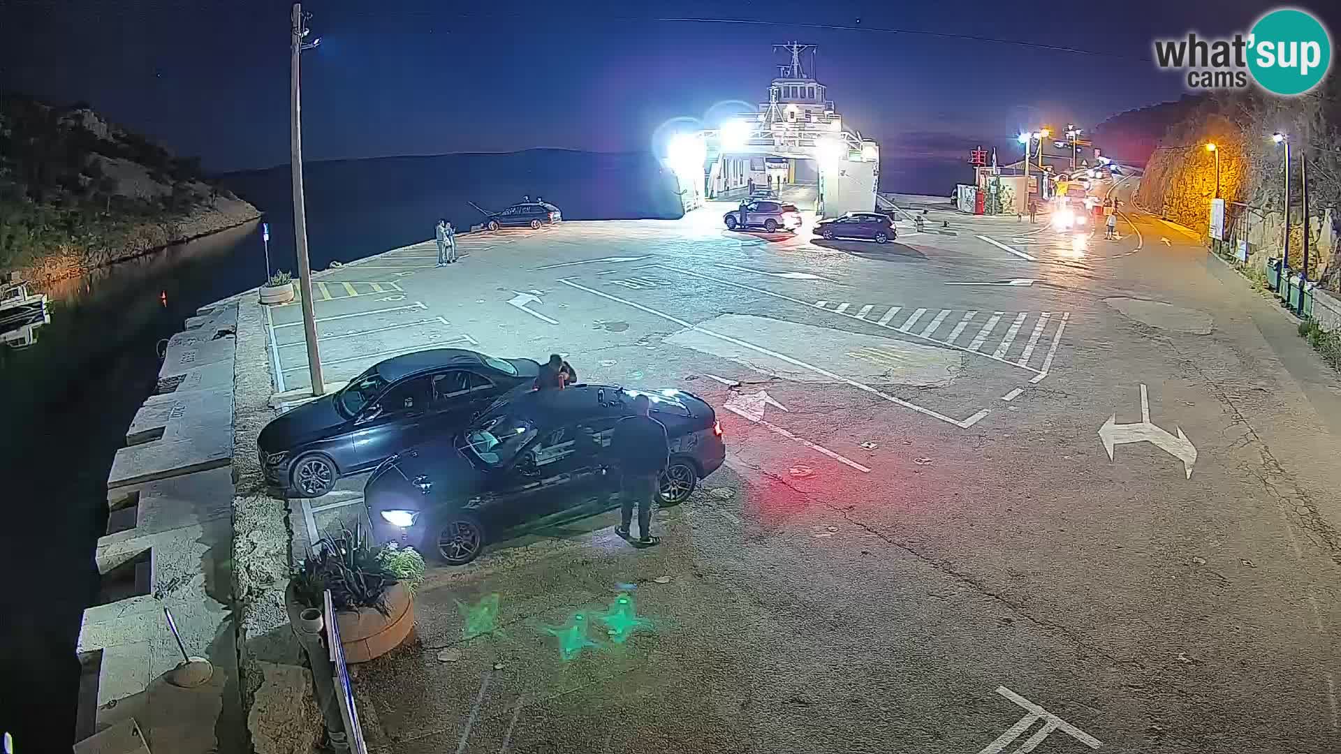 Webcam Prizna ferry port to Pag island