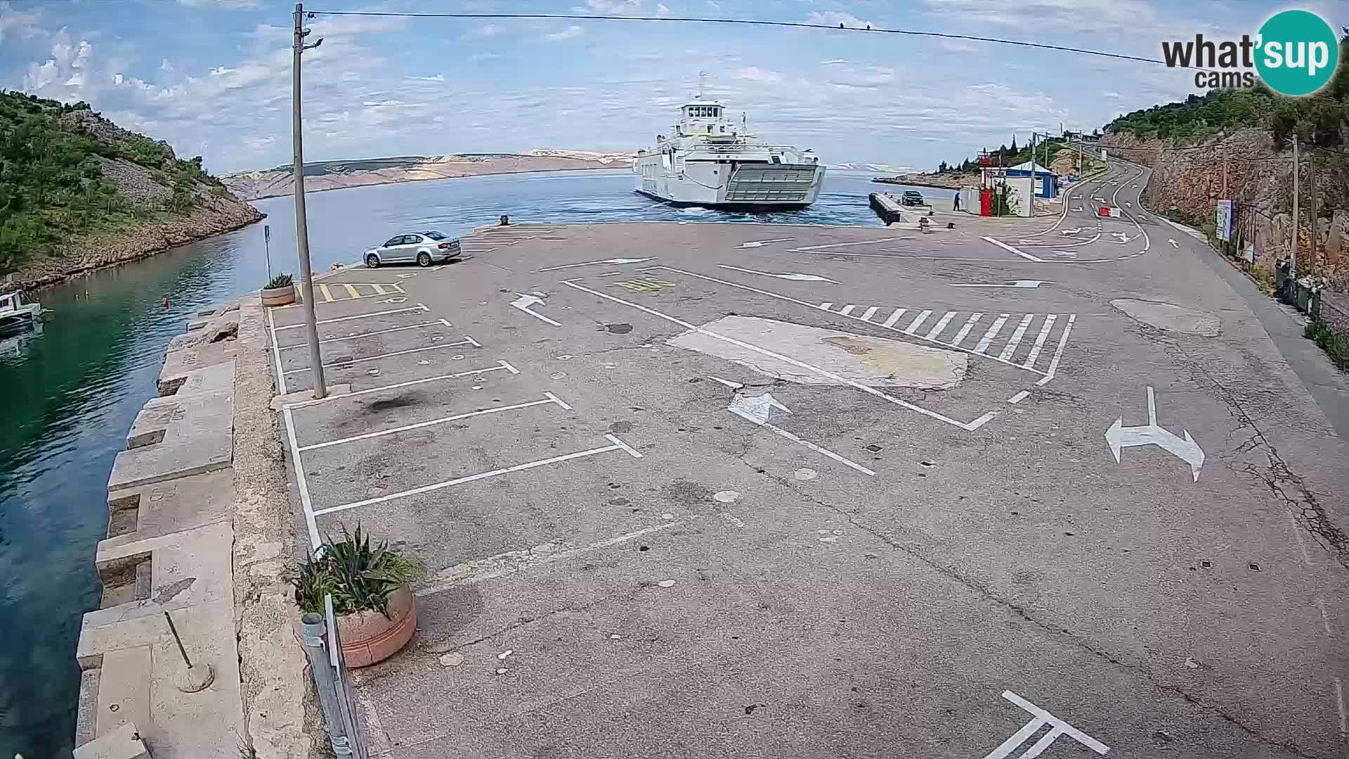 Webcam porto traghetti di Prizna – per l’isola di Pag