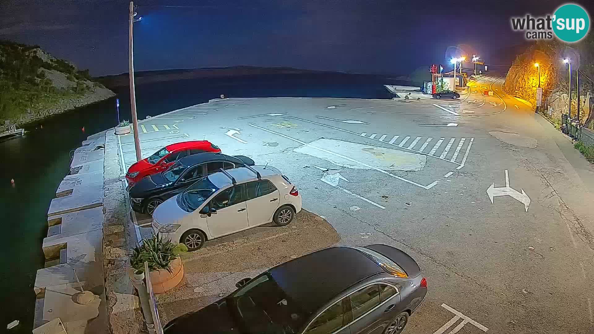 Webcam Fährhafen Prizna – zur Insel Pag