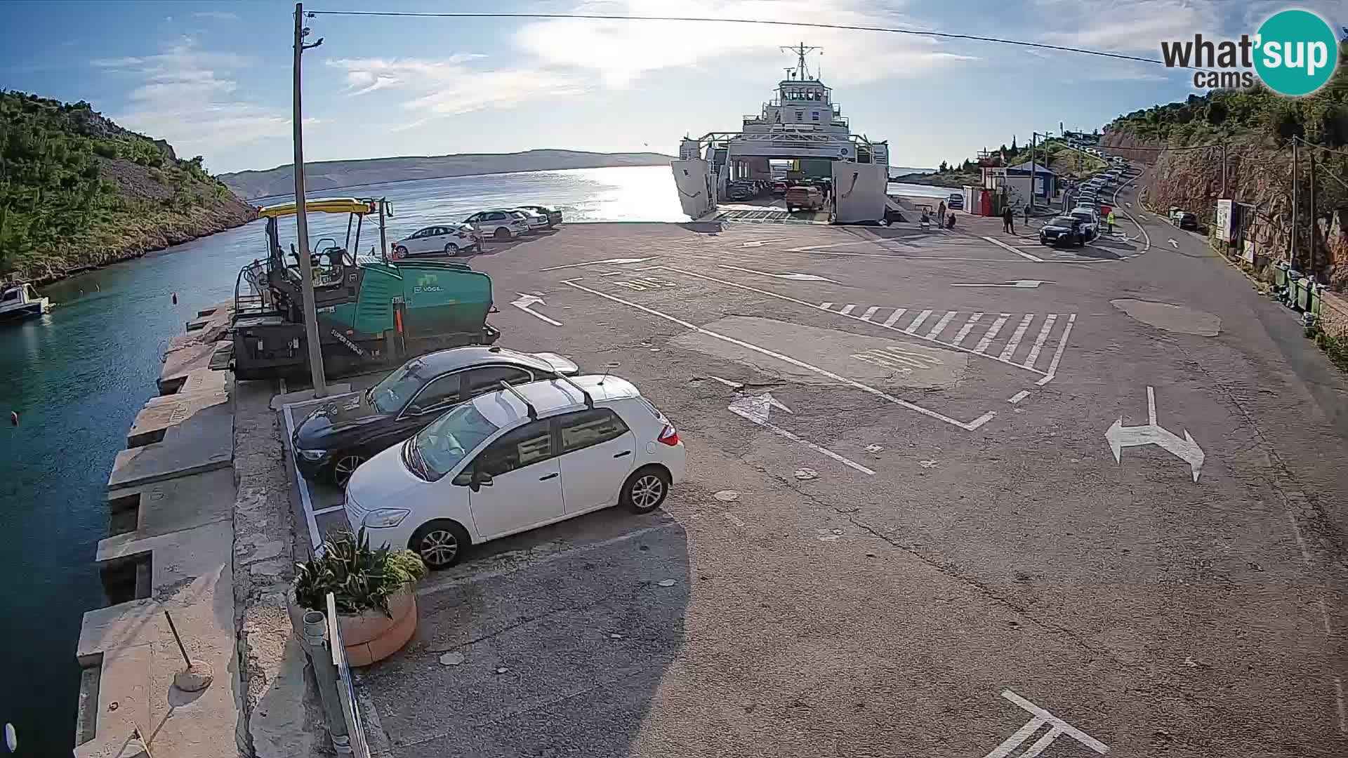 Webcam Fährhafen Prizna – zur Insel Pag