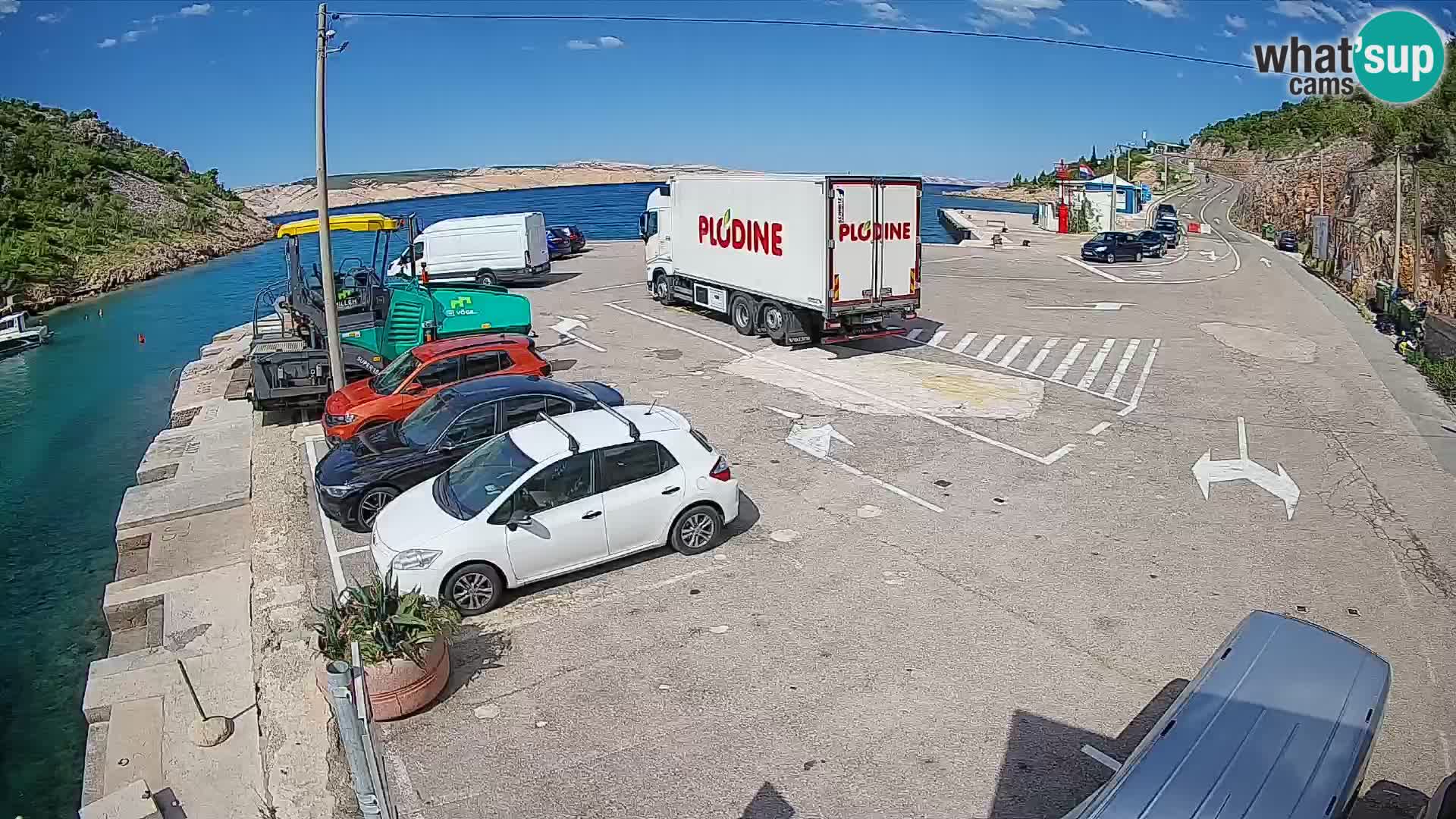 Webcam porto traghetti di Prizna – per l’isola di Pag