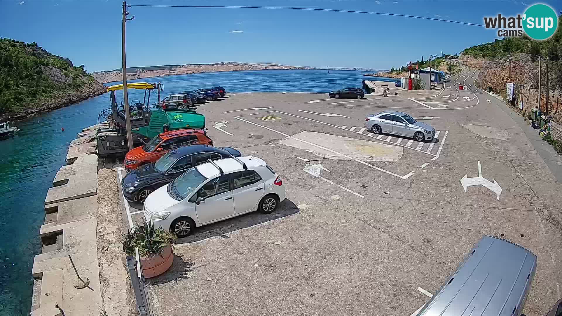 Webcam porto traghetti di Prizna – per l’isola di Pag