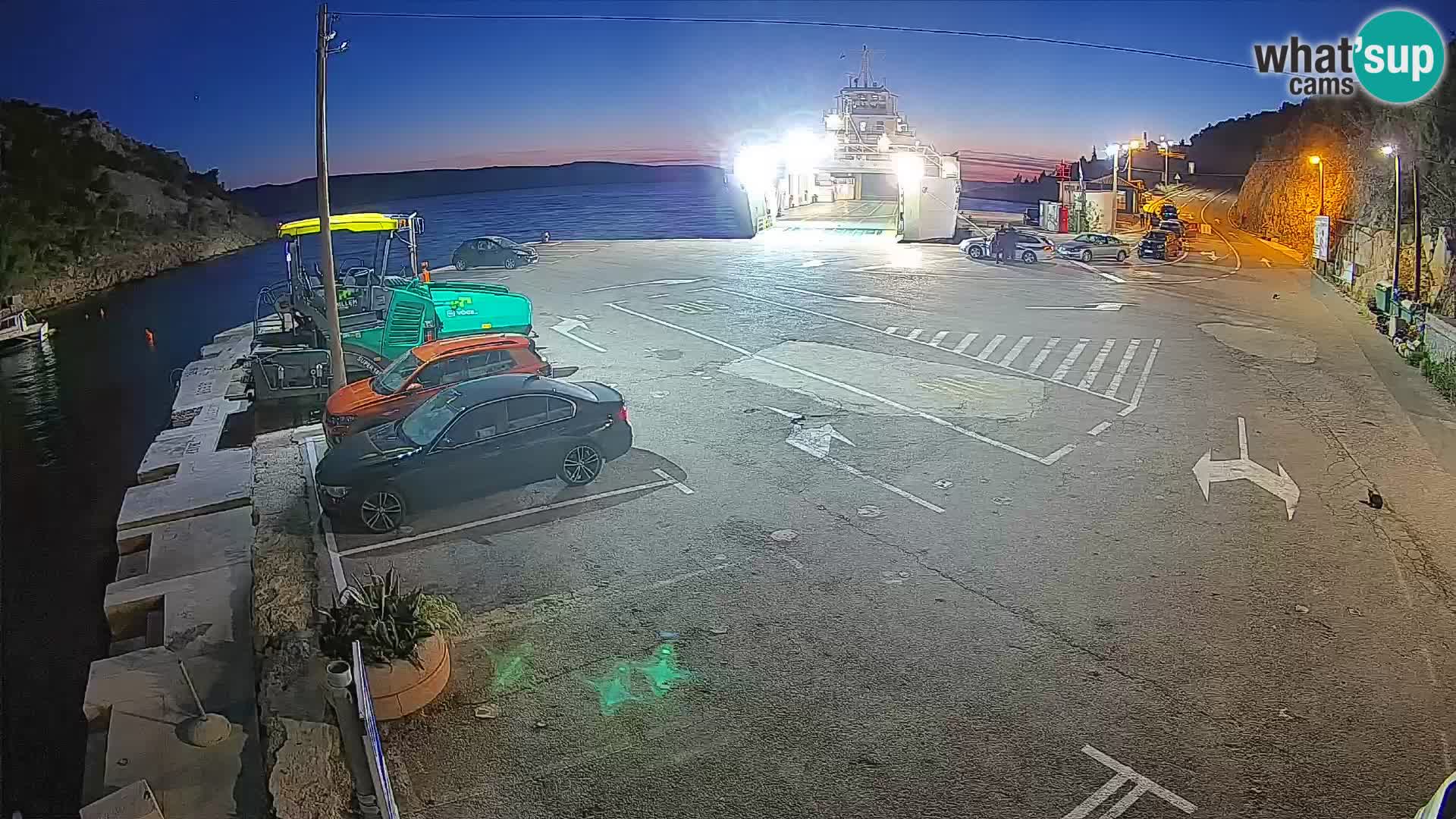 Webcam Fährhafen Prizna – zur Insel Pag