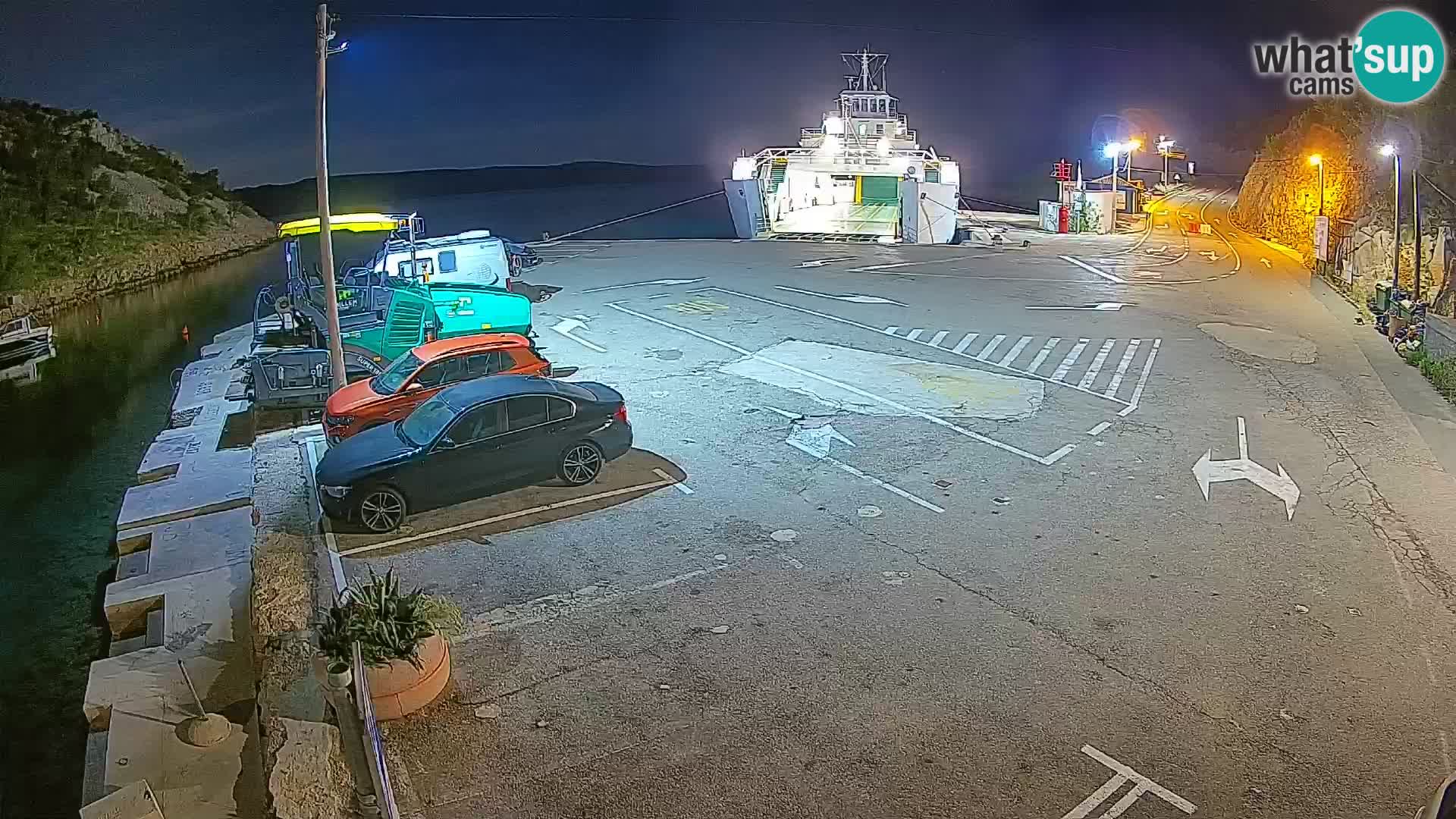 Webcam Fährhafen Prizna – zur Insel Pag