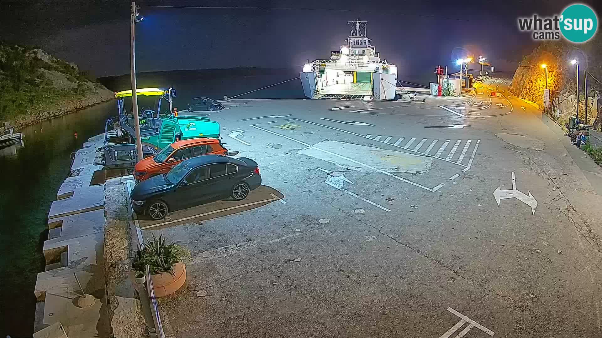 Webcam Fährhafen Prizna – zur Insel Pag