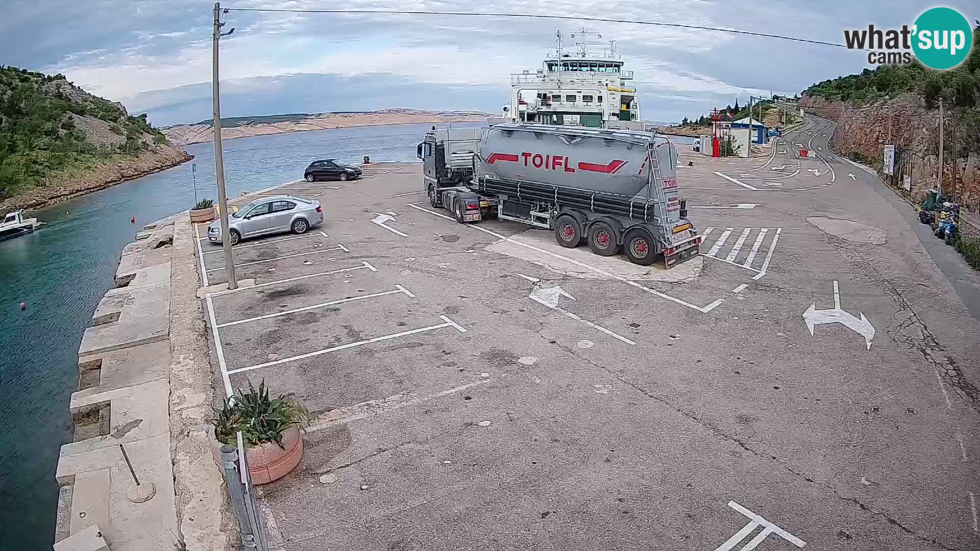 Webcam porto traghetti di Prizna – per l’isola di Pag