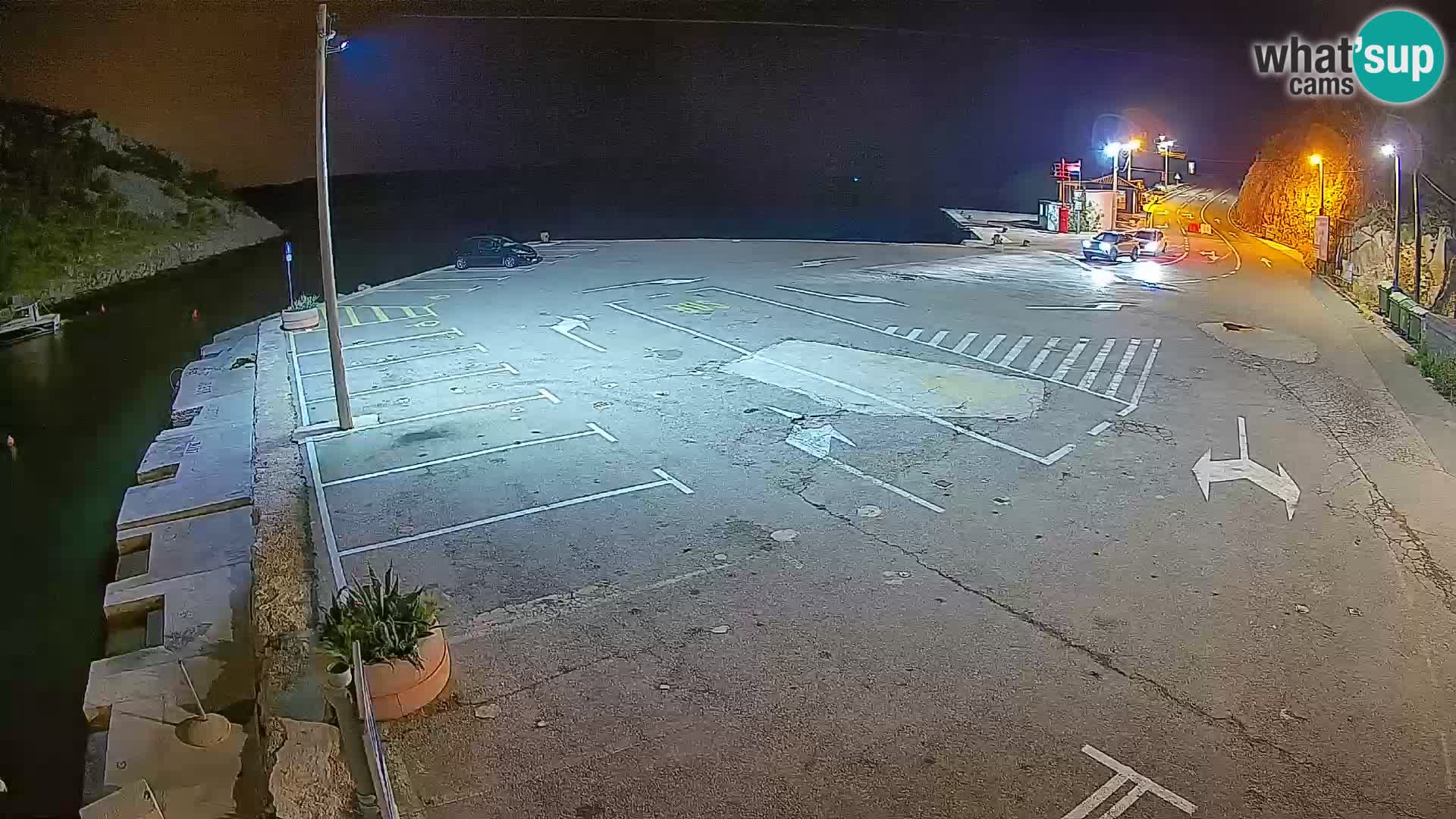 Webcam Fährhafen Prizna – zur Insel Pag