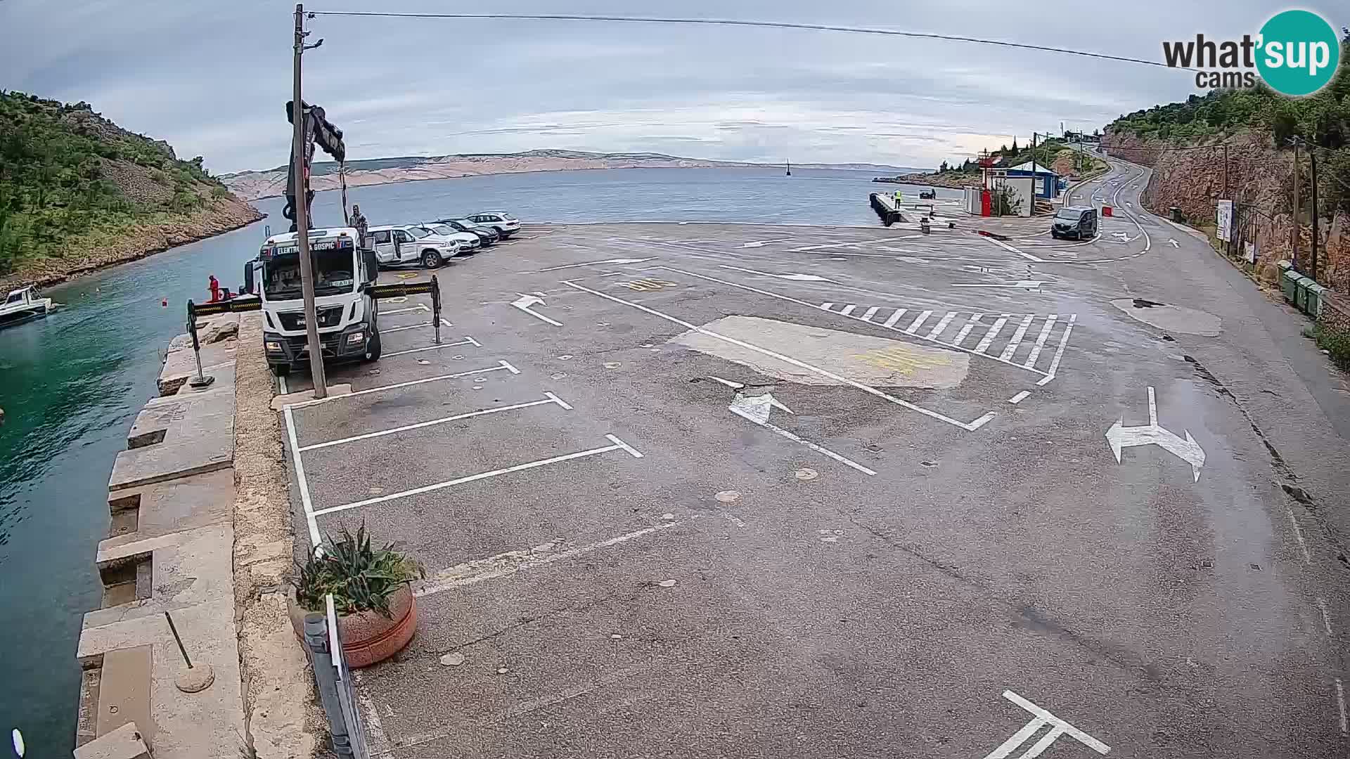 Webcam porto traghetti di Prizna – per l’isola di Pag