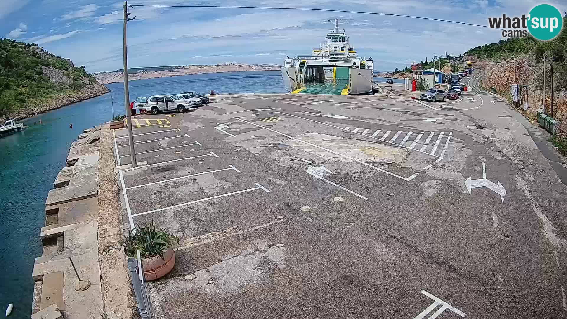 Webcam porto traghetti di Prizna – per l’isola di Pag