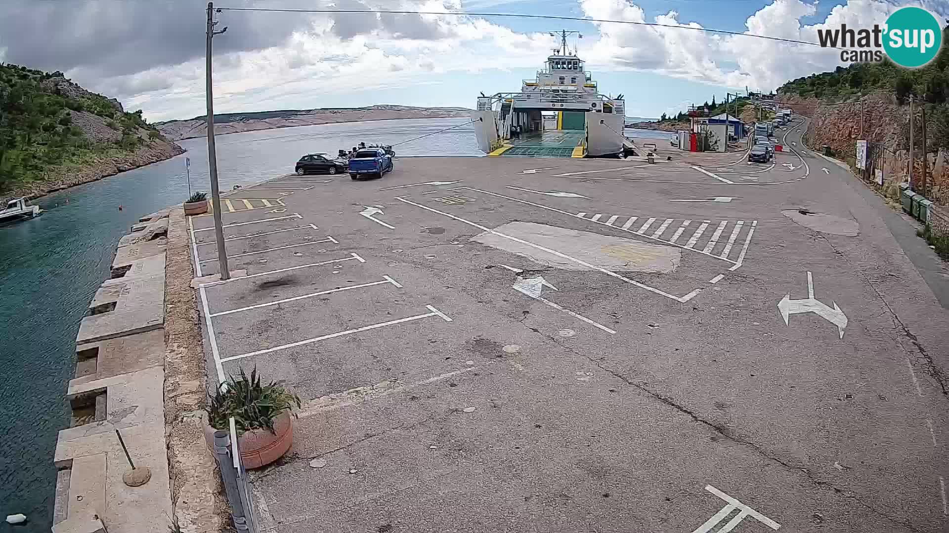 Webcam porto traghetti di Prizna – per l’isola di Pag