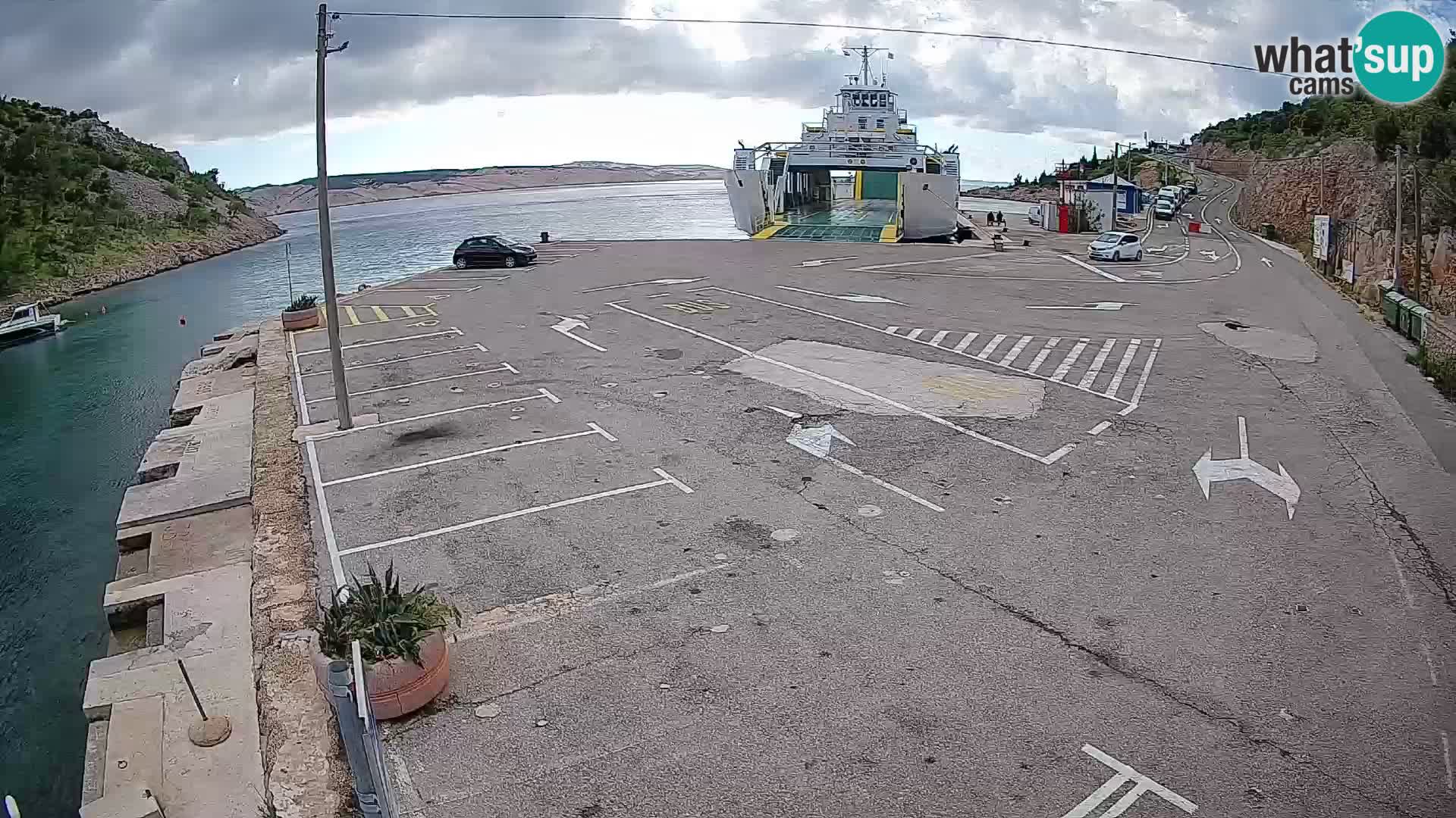 Webcam porto traghetti di Prizna – per l’isola di Pag