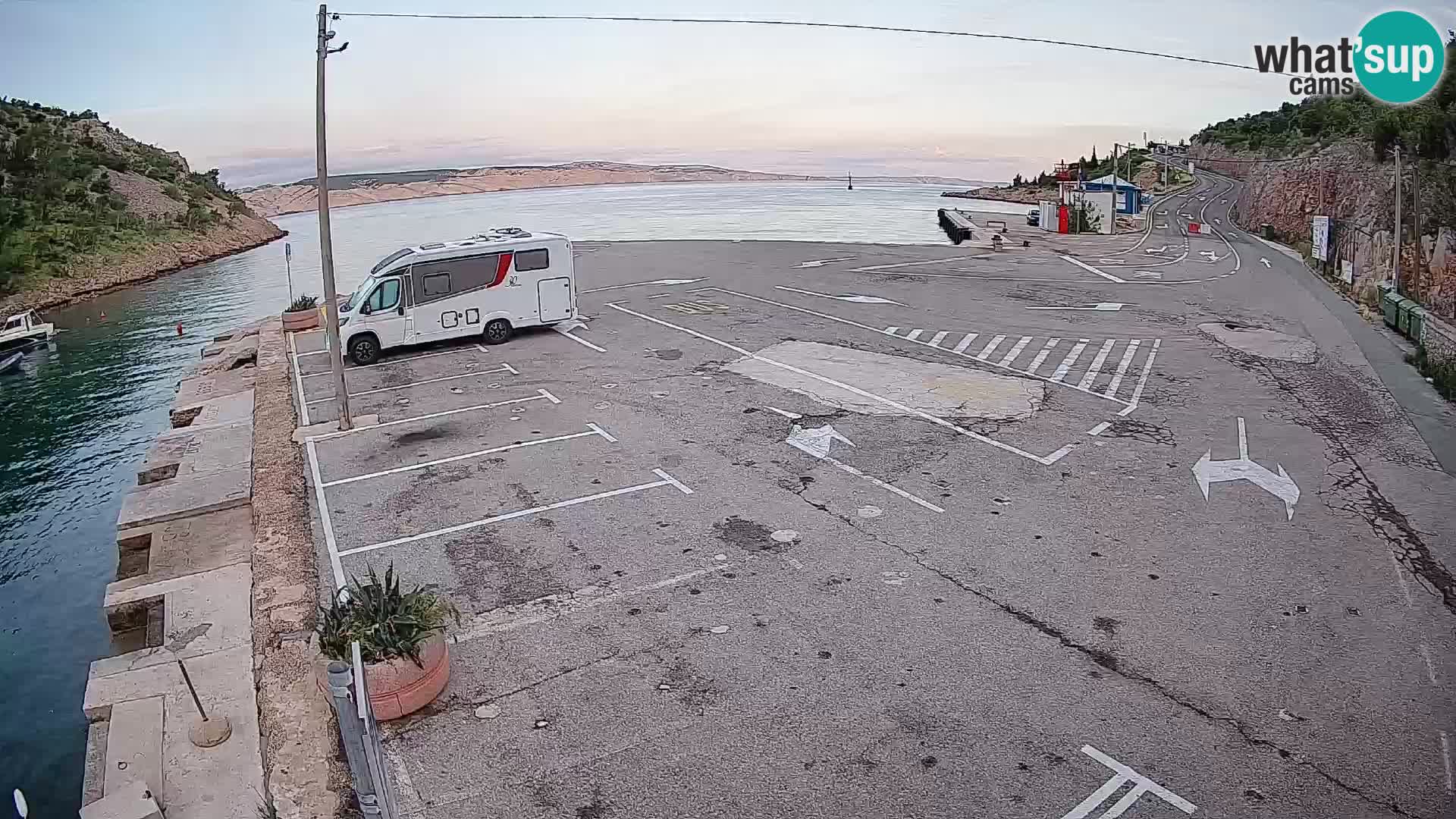 Webcam porto traghetti di Prizna – per l’isola di Pag