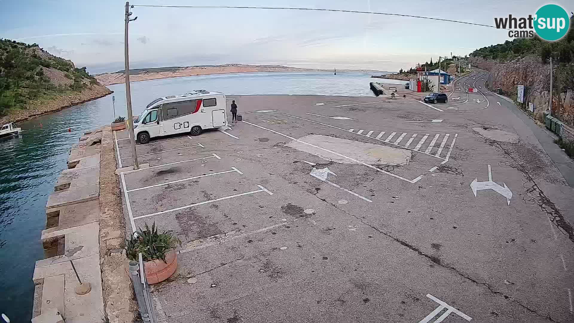Webcam porto traghetti di Prizna – per l’isola di Pag