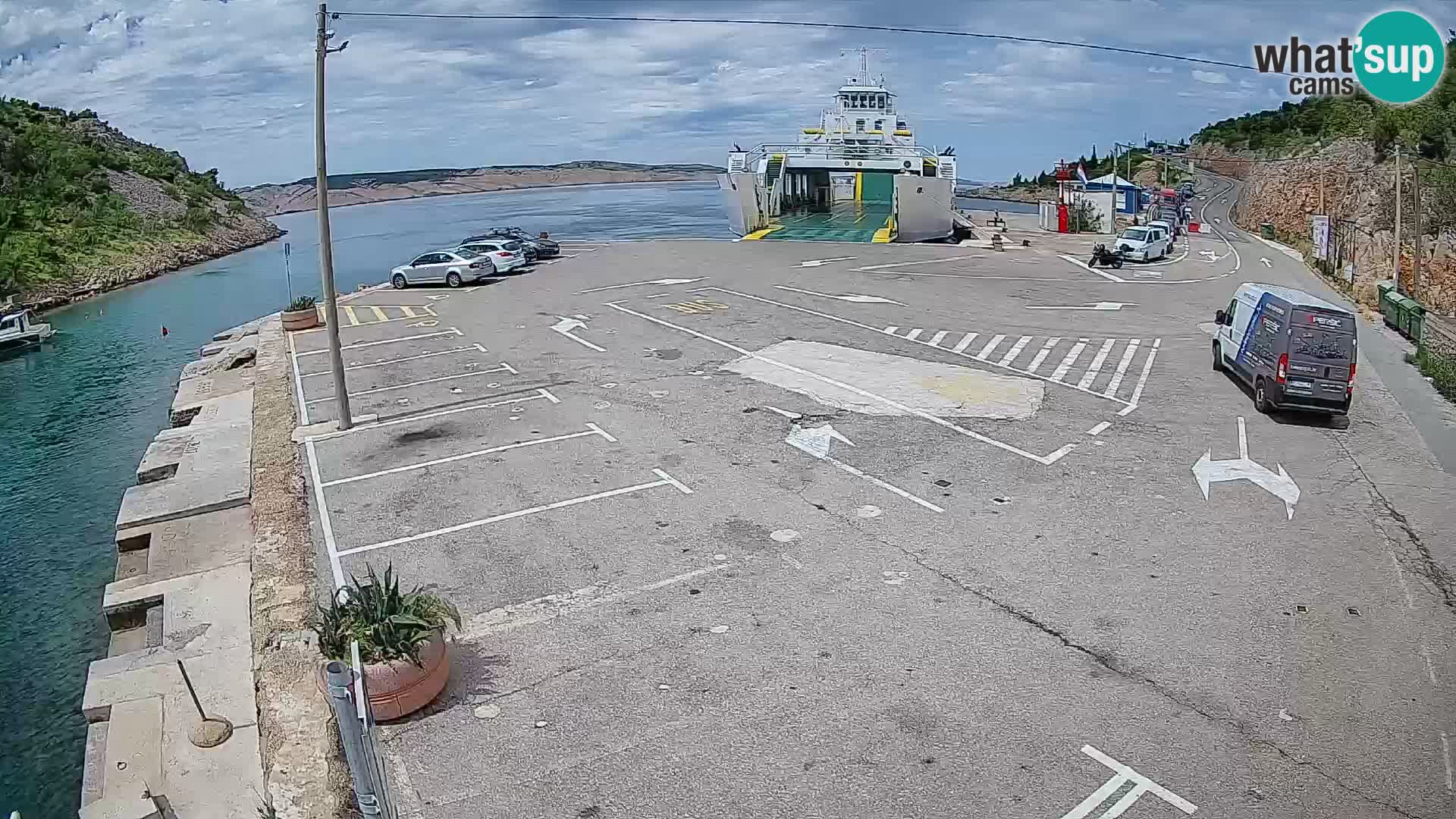 Webcam porto traghetti di Prizna – per l’isola di Pag
