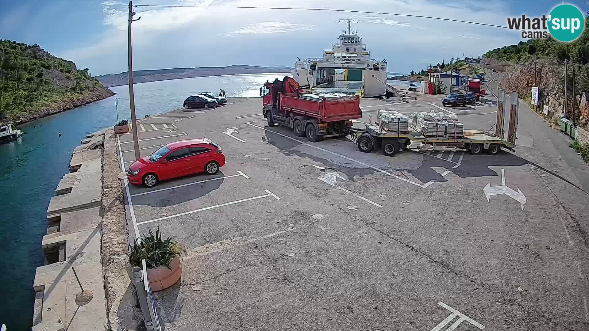 Webcam porto traghetti di Prizna – per l’isola di Pag