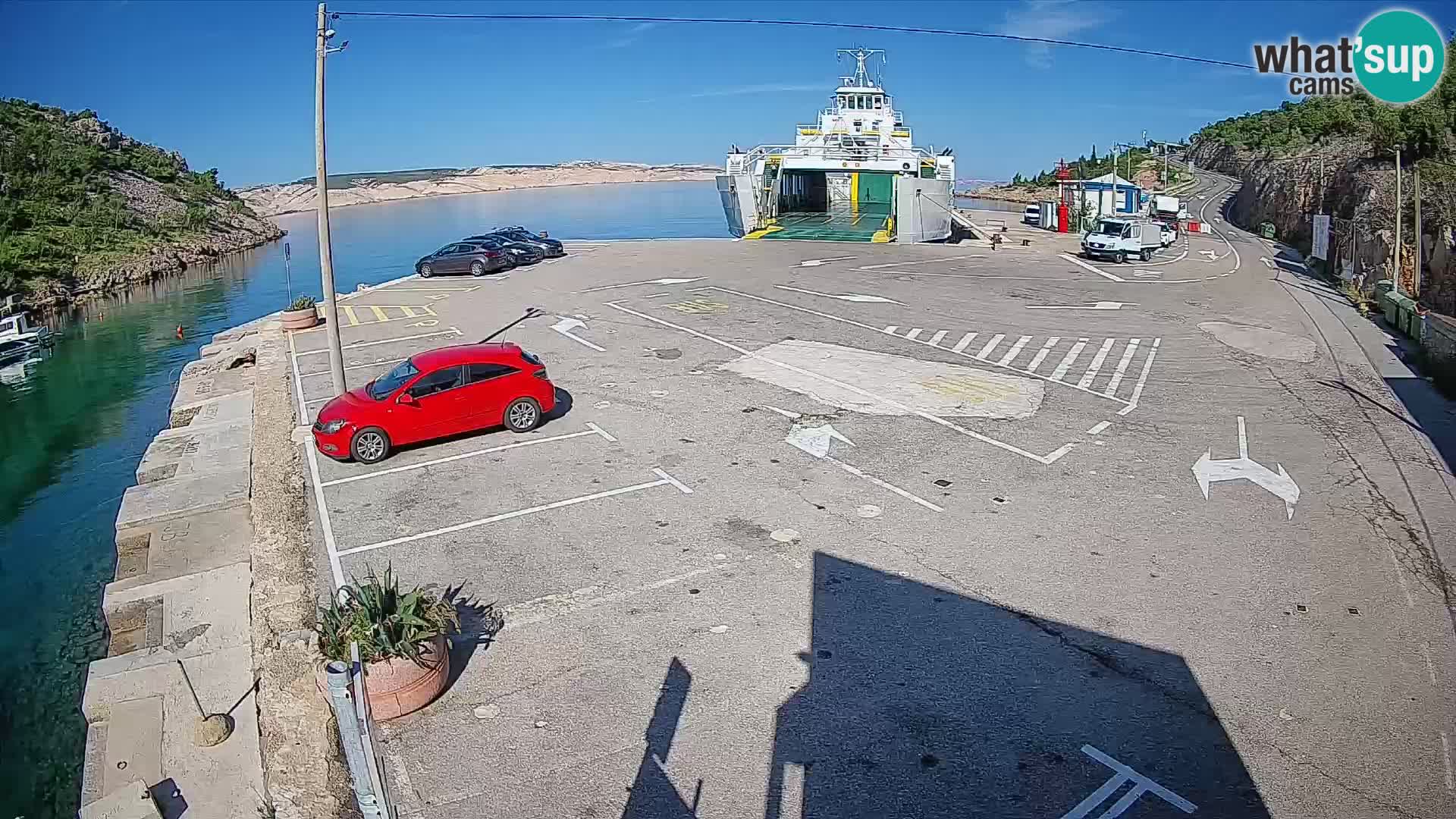 Webcam porto traghetti di Prizna – per l’isola di Pag