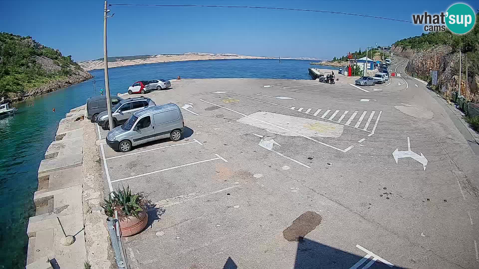 Webcam porto traghetti di Prizna – per l’isola di Pag
