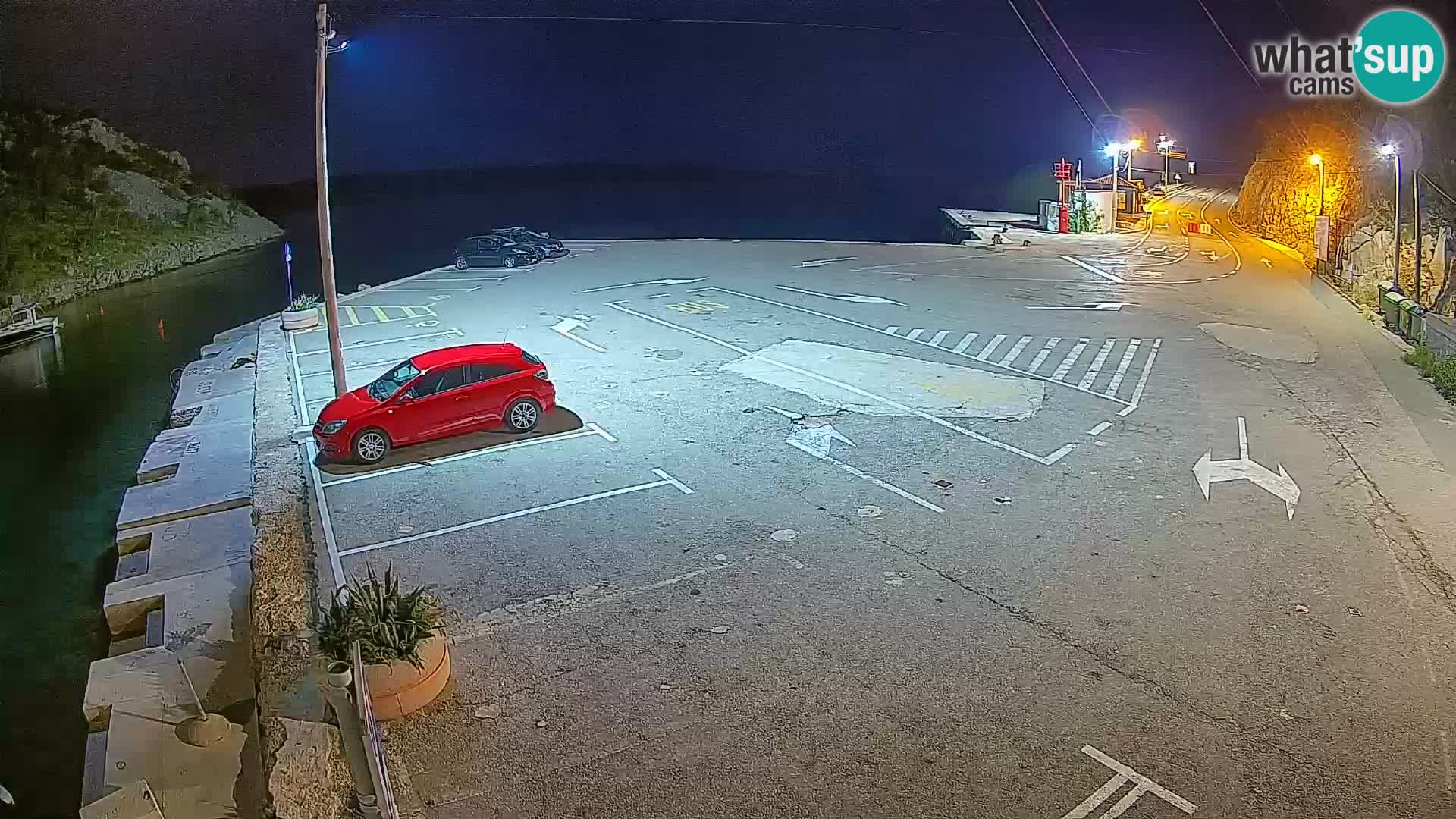 Webcam Fährhafen Prizna – zur Insel Pag