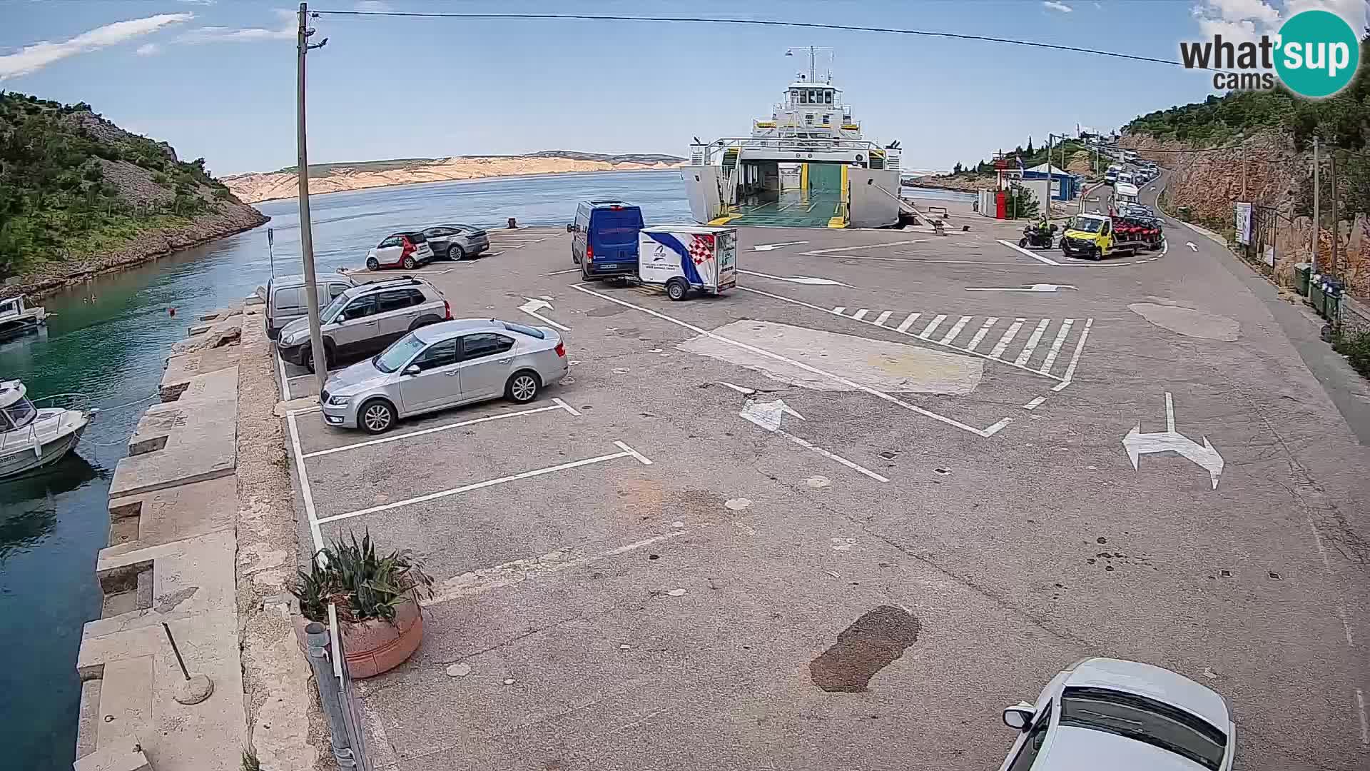 Webcam porto traghetti di Prizna – per l’isola di Pag