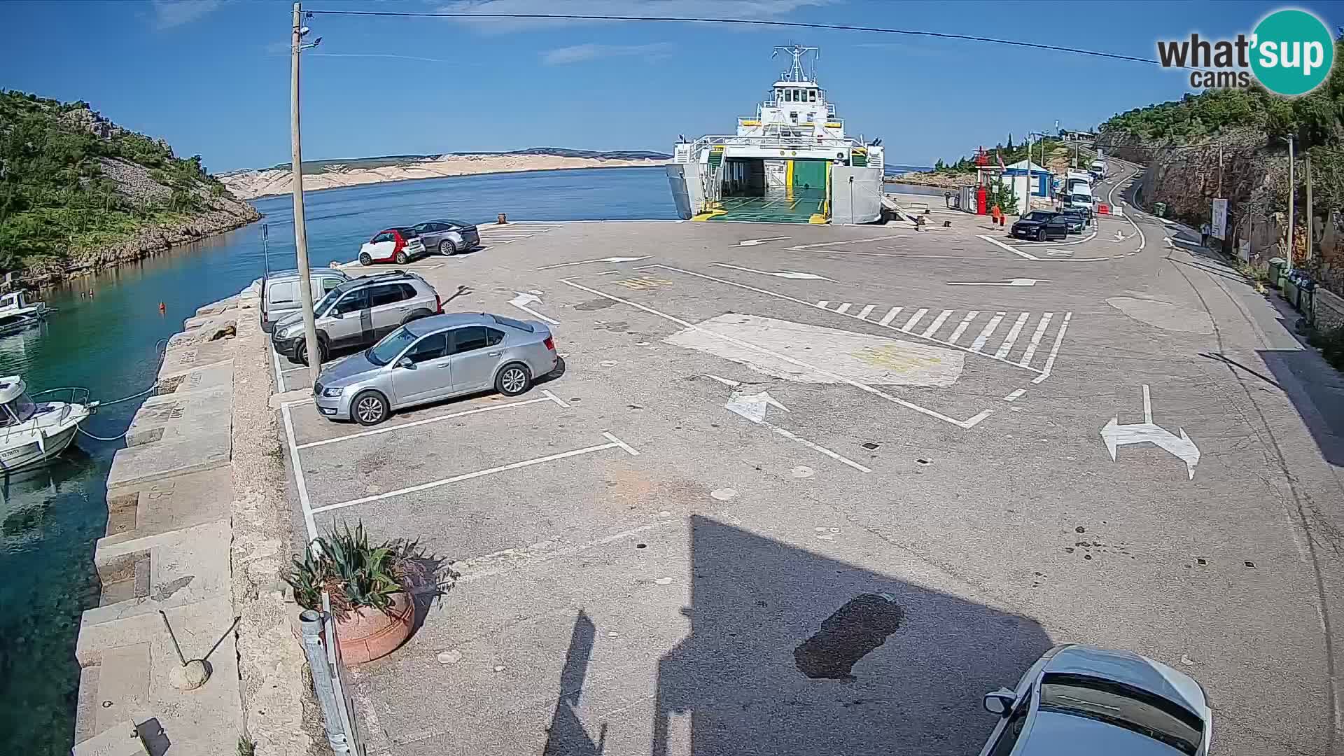Webcam porto traghetti di Prizna – per l’isola di Pag