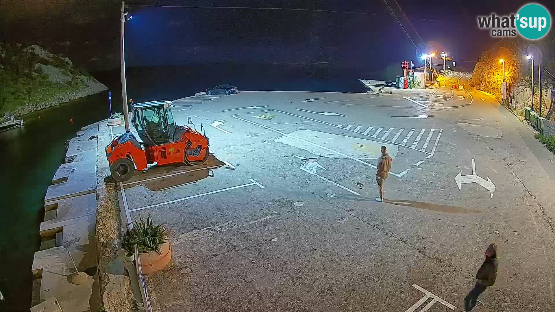 Webcam Prizna ferry port to Pag island