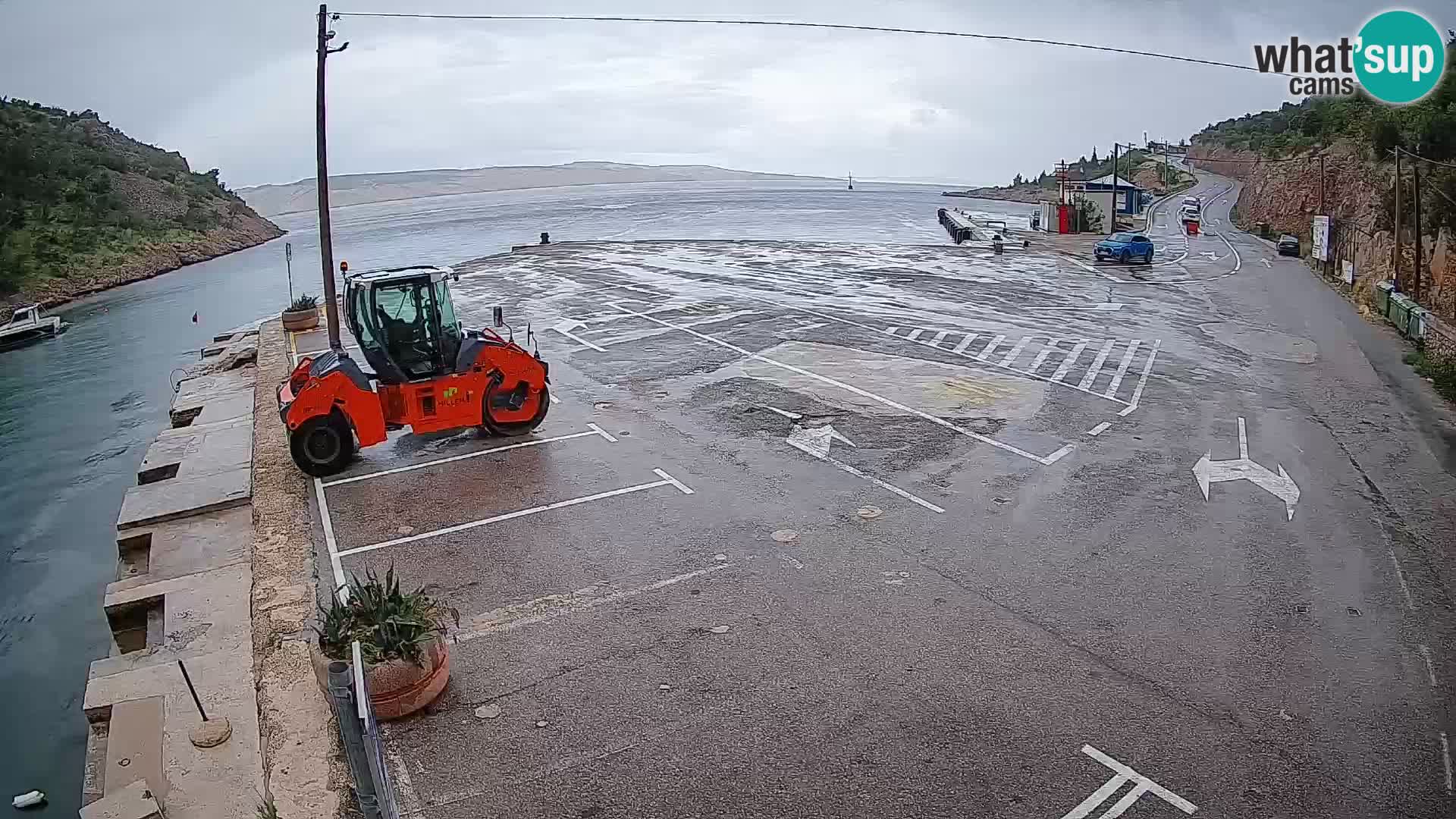 Webcam Fährhafen Prizna – zur Insel Pag
