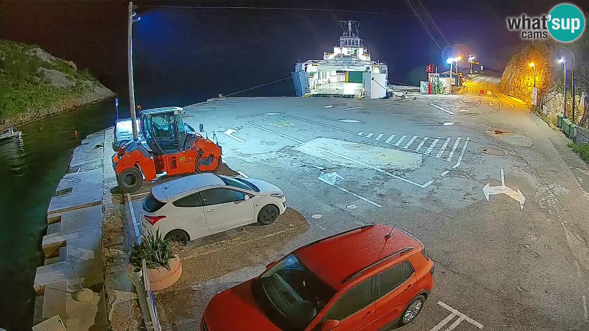 Webcam Fährhafen Prizna – zur Insel Pag