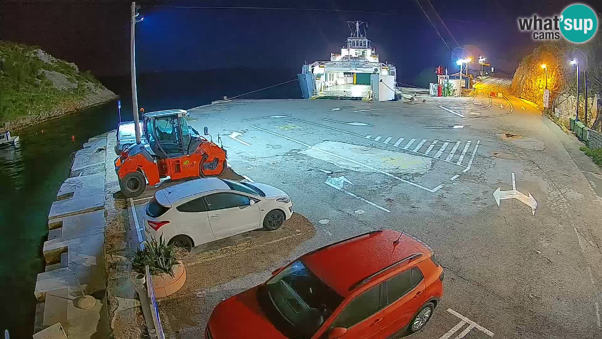Webcam Fährhafen Prizna – zur Insel Pag