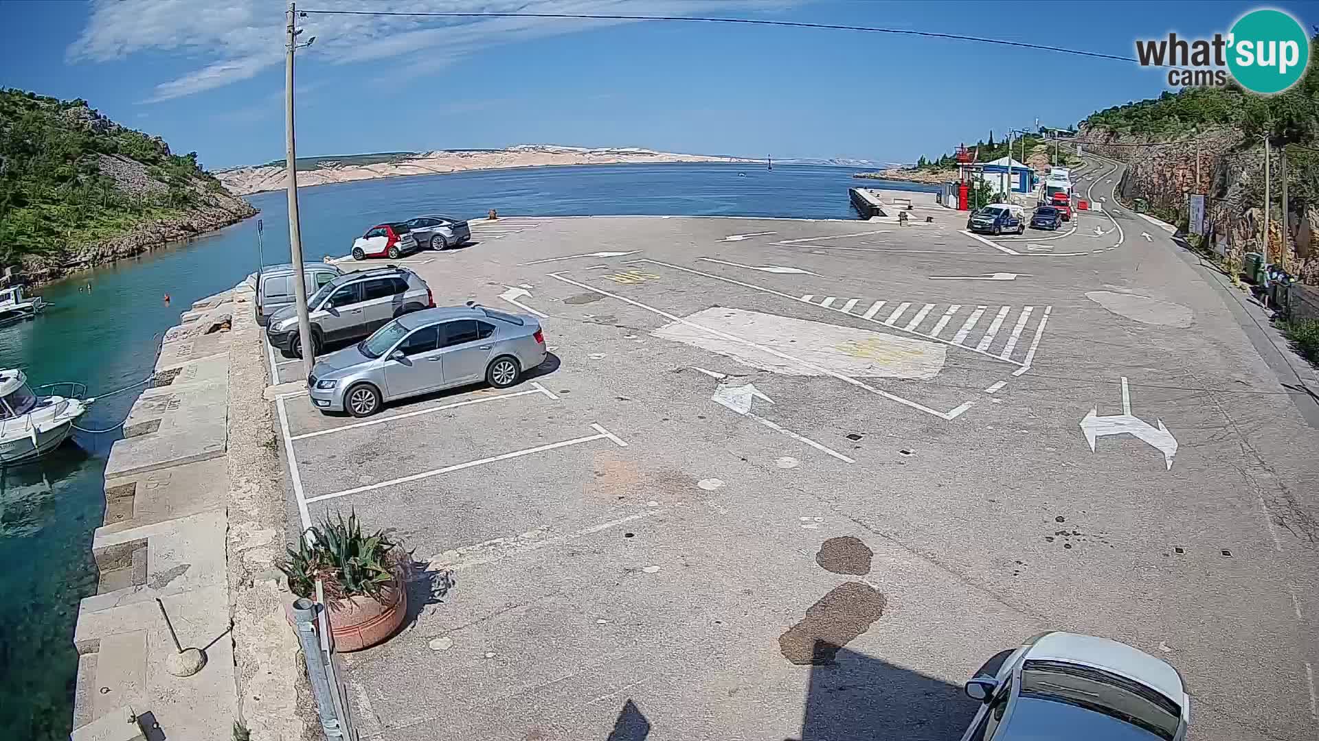Webcam porto traghetti di Prizna – per l’isola di Pag