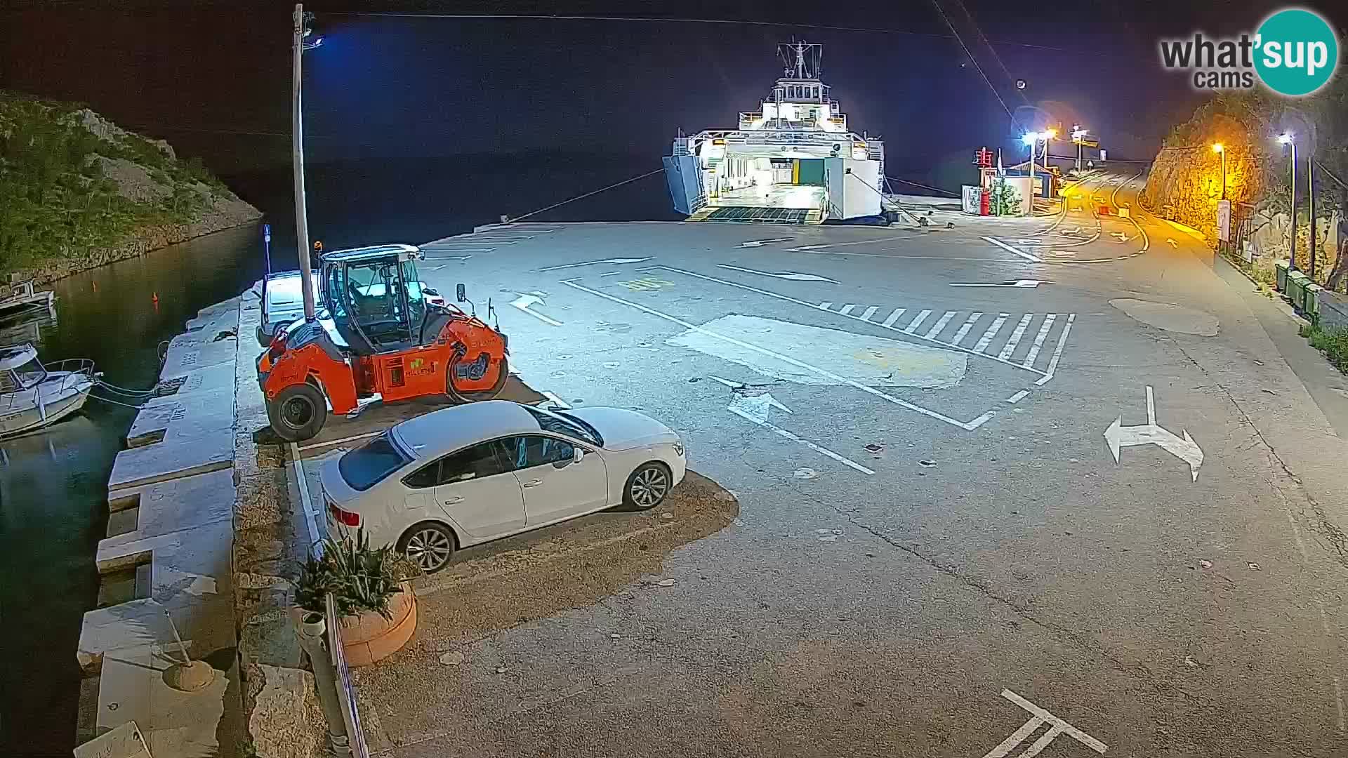 Webcam Fährhafen Prizna – zur Insel Pag
