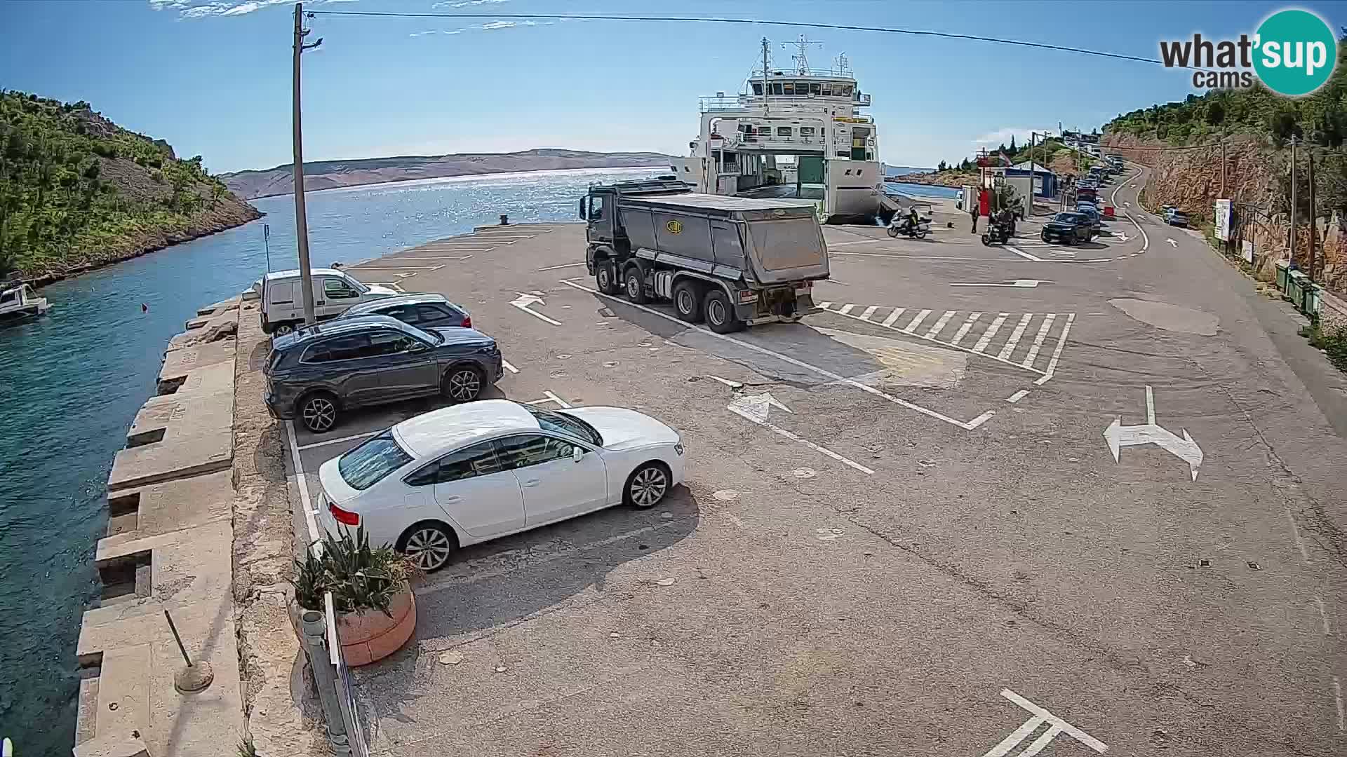 Webcam porto traghetti di Prizna – per l’isola di Pag