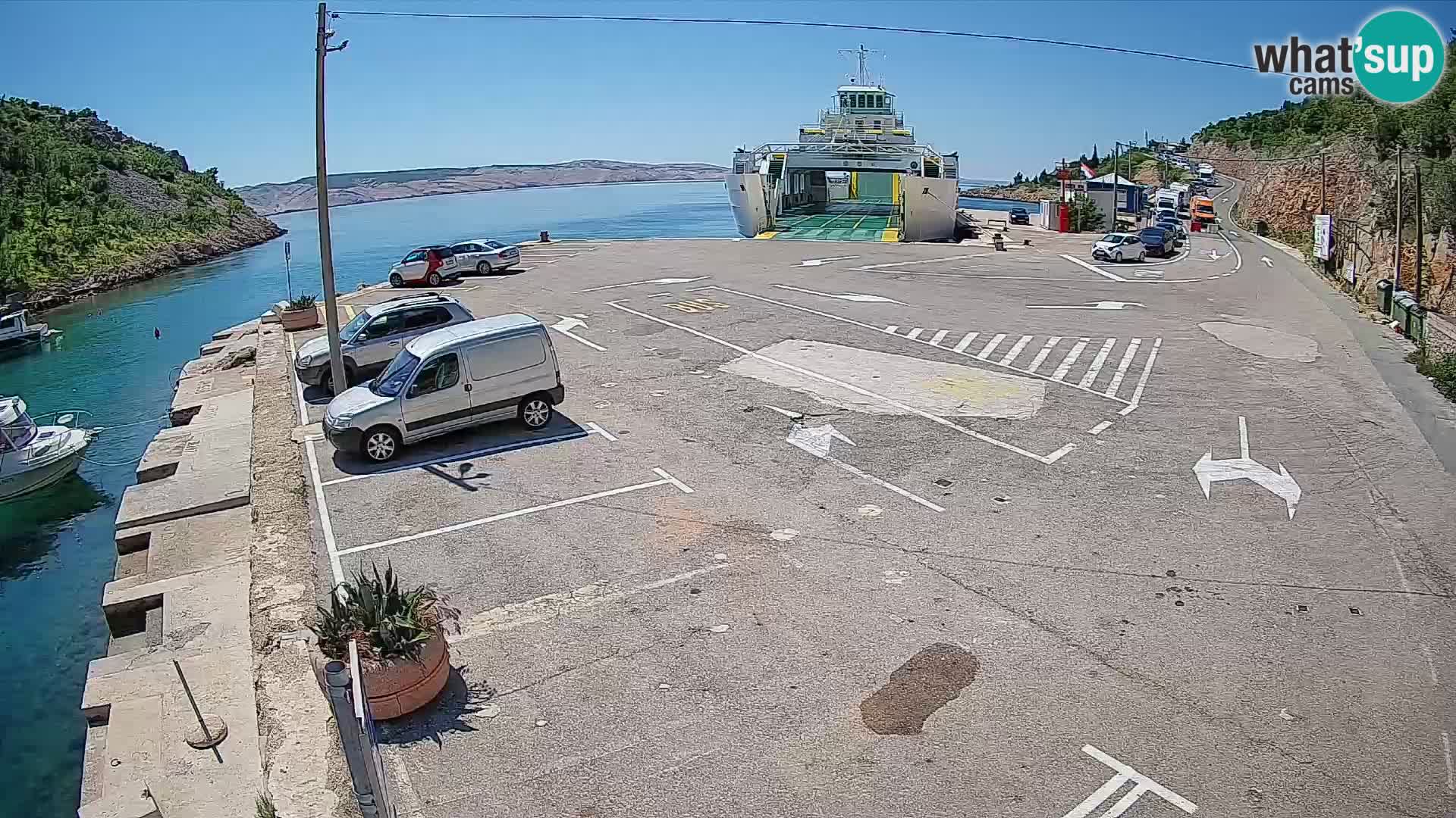 Webcam porto traghetti di Prizna – per l’isola di Pag