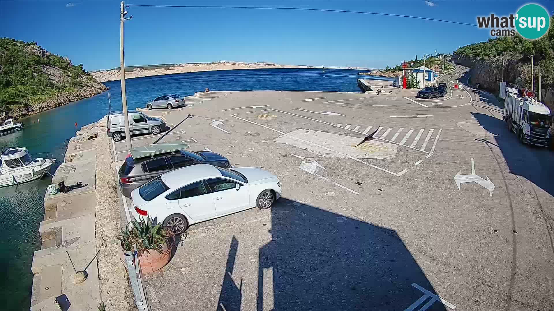 Webcam porto traghetti di Prizna – per l’isola di Pag