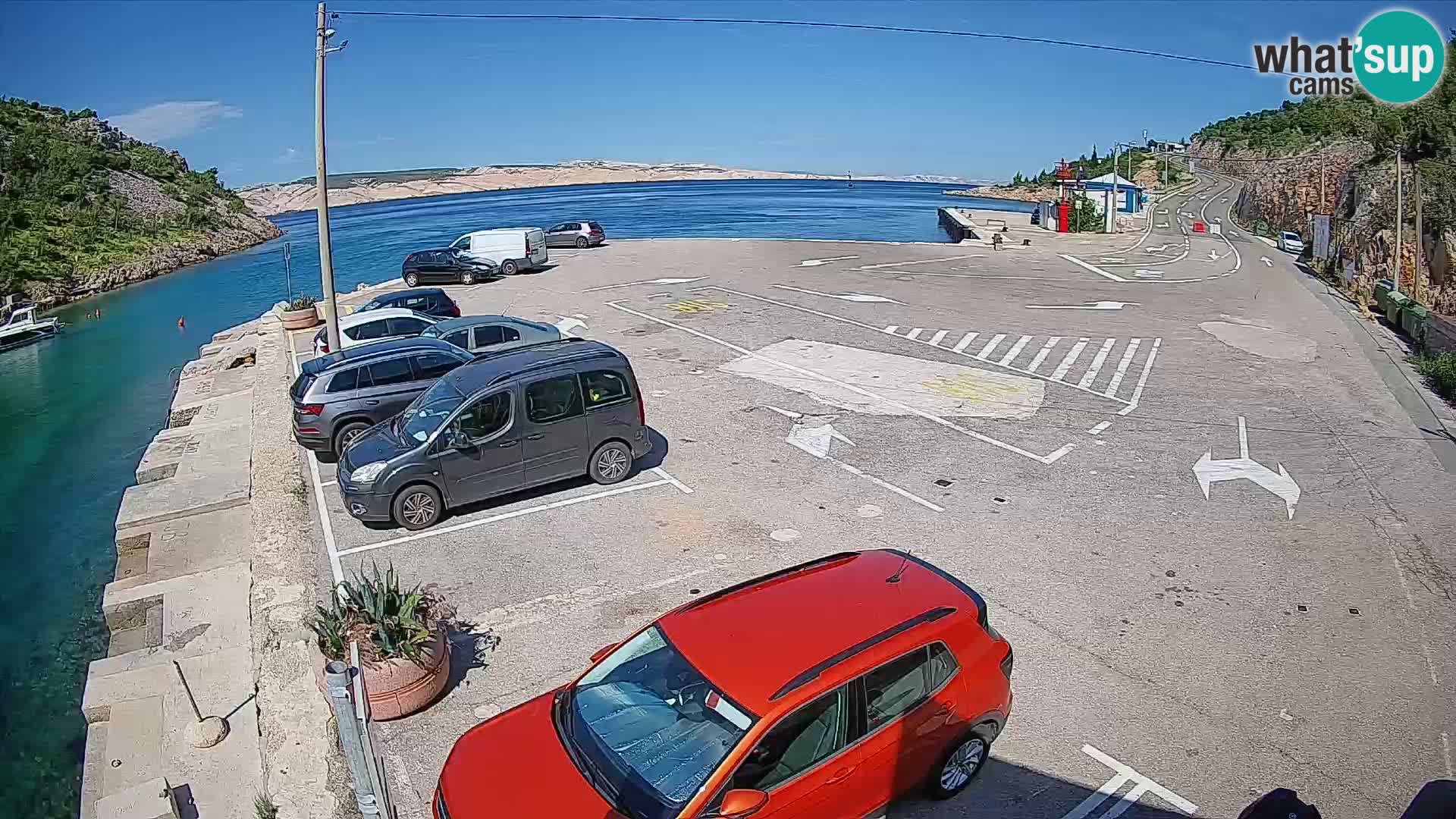 Webcam porto traghetti di Prizna – per l’isola di Pag