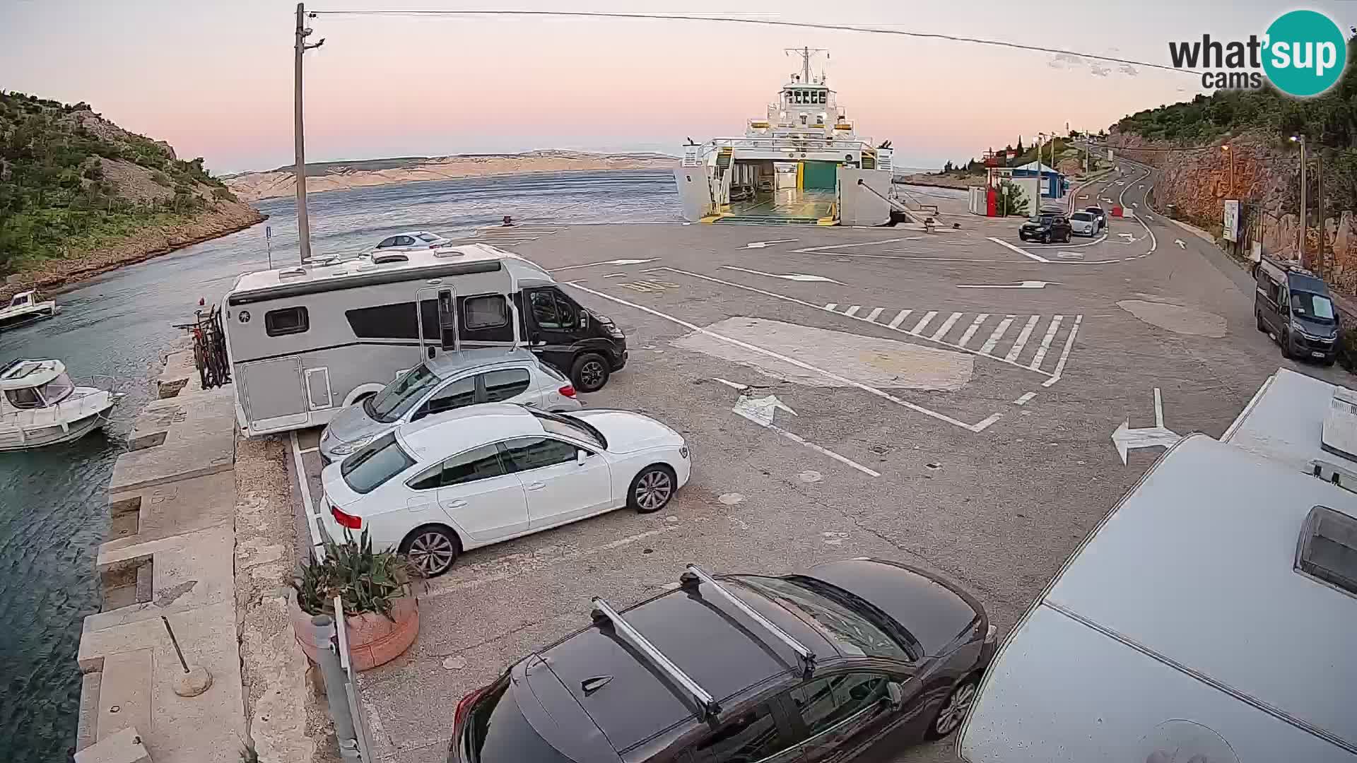 Webcam porto traghetti di Prizna – per l’isola di Pag