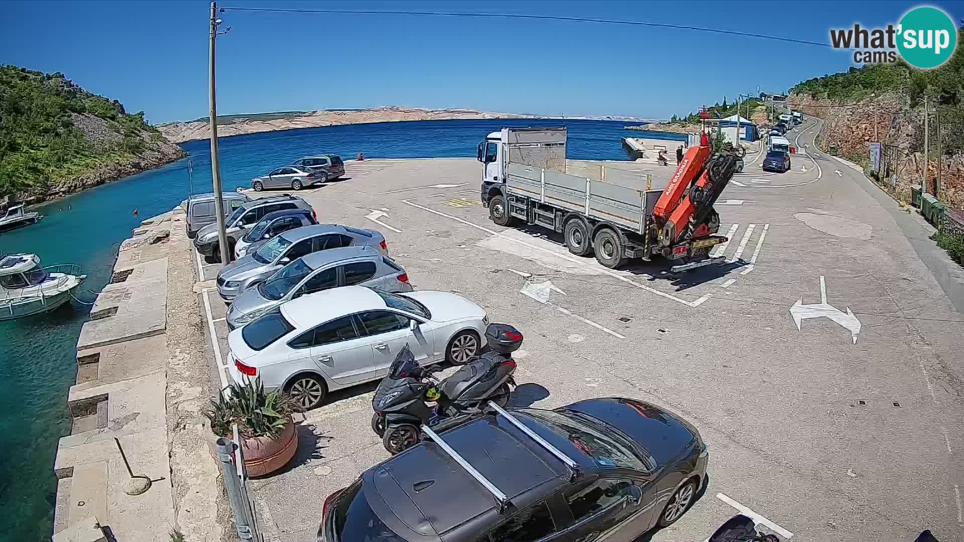 Webcam porto traghetti di Prizna – per l’isola di Pag