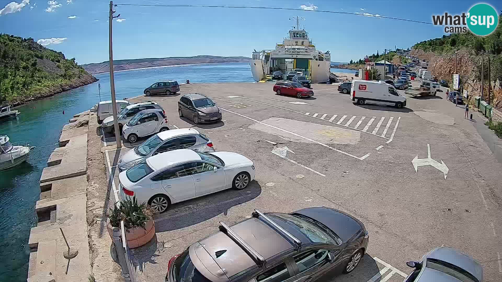 Webcam porto traghetti di Prizna – per l’isola di Pag